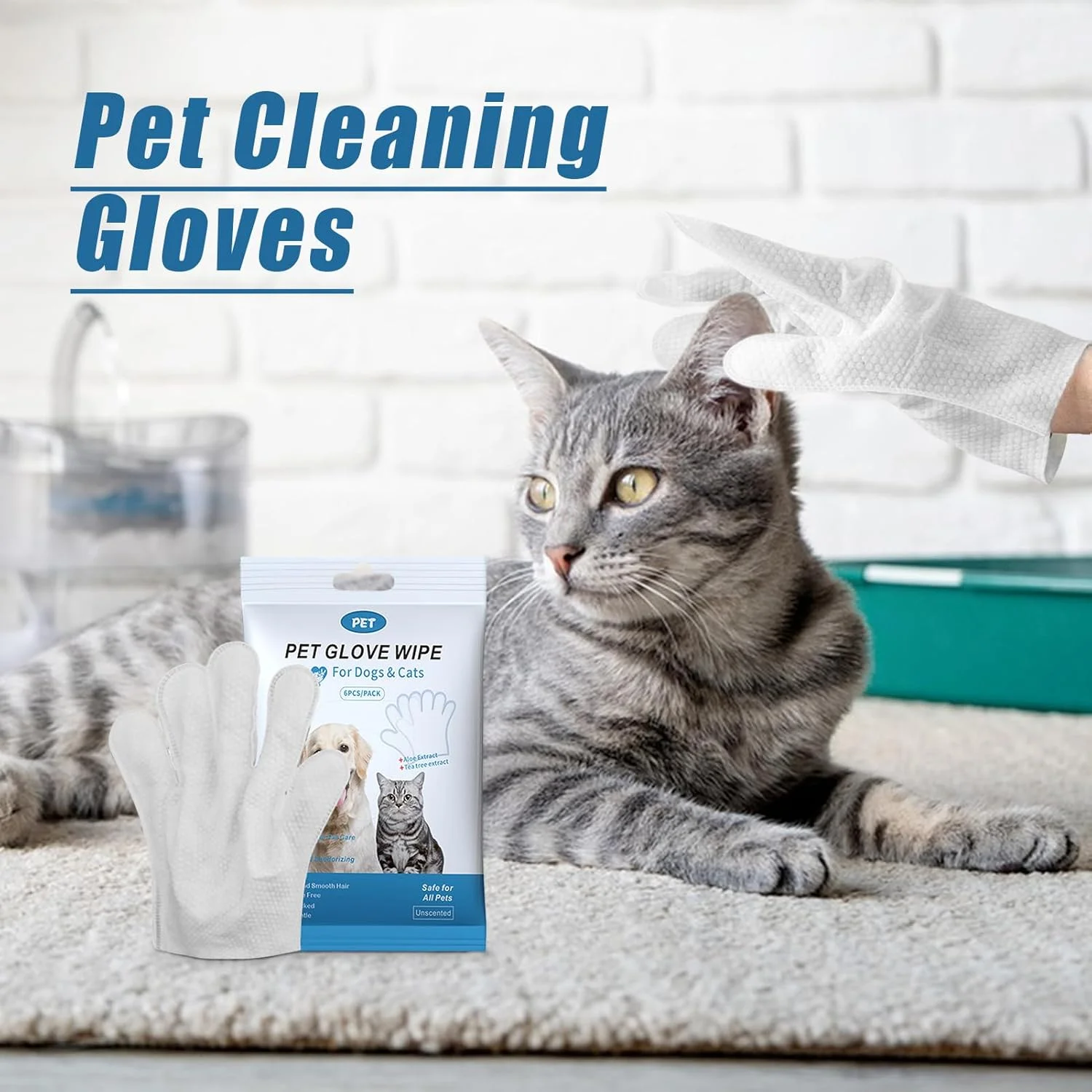 دستکش تمیز کننده حیوانات خانگی | دستکش حمام برای توله سگ | دستکش مرطوب کننده و تمیز کننده حیوانات خانگی برای داخل خانه، لباسشویی، مسافرت، دوش، فضای باز، اسپا، نظافت