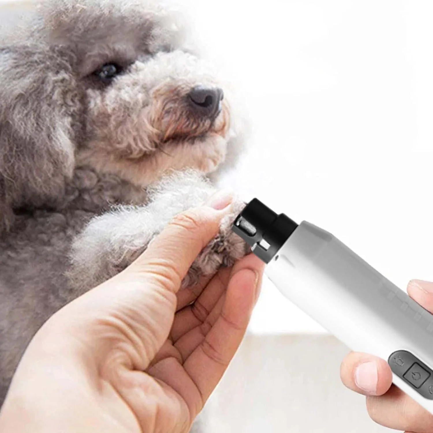 سوهان ناخن سگ بی صدا، ابزار پیرایش پنجه، ابزار برقی سوهان 5 سرعته قابل شارژ USB برای مراقبت از ناخن انگشتان پا گربه سگ بچه گربه پیرایش پنجه حیوان خانگی سوهان ناخن سگ بی صدا، ابزار پیرایش پنجه، ابزار برقی سوهان 5 سرعته قابل شارژ USB برای مراقبت از ناخن انگشتان پا گربه سگ بچه گربه پیرایش پنجه حیوان خانگی