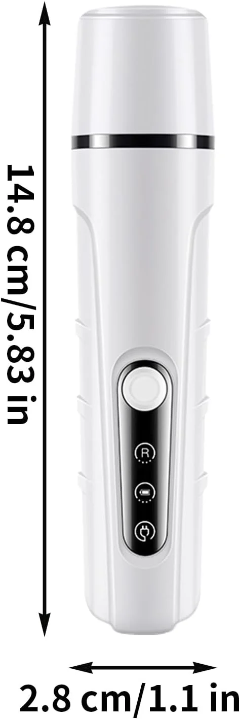 سوهان برقی ناخن حیوانات خانگی | دارای چراغ | قابل شارژ با USB به همراه سری تعویضی، مناسب برای سگ، گربه، توله سگ و بچه گربه در خانه، حمام، پناهگاه و کمپینگ سوهان برقی ناخن حیوانات خانگی | دارای چراغ | قابل شارژ با USB به همراه سری تعویضی، مناسب برای سگ، گربه، توله سگ و بچه گربه در خانه، حمام، پناهگاه و کمپینگ