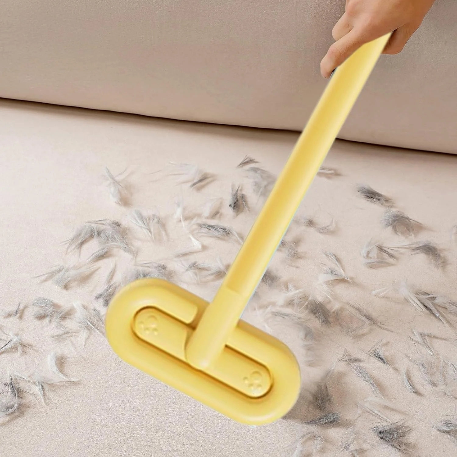 برس مو جمع کن حیوانات خانگی - دسته بلند قابل استفاده مجدد با طراحی ارگونومیک، جارو مو جمع کن حیوانات خانگی | برای مبلمان مبل ماشین لباسشویی داخلی - توله سگ بچه گربه برس مو جمع کن حیوانات خانگی - دسته بلند قابل استفاده مجدد با طراحی ارگونومیک، جارو مو جمع کن حیوانات خانگی | برای مبلمان مبل ماشین لباسشویی داخلی - توله سگ بچه گربه