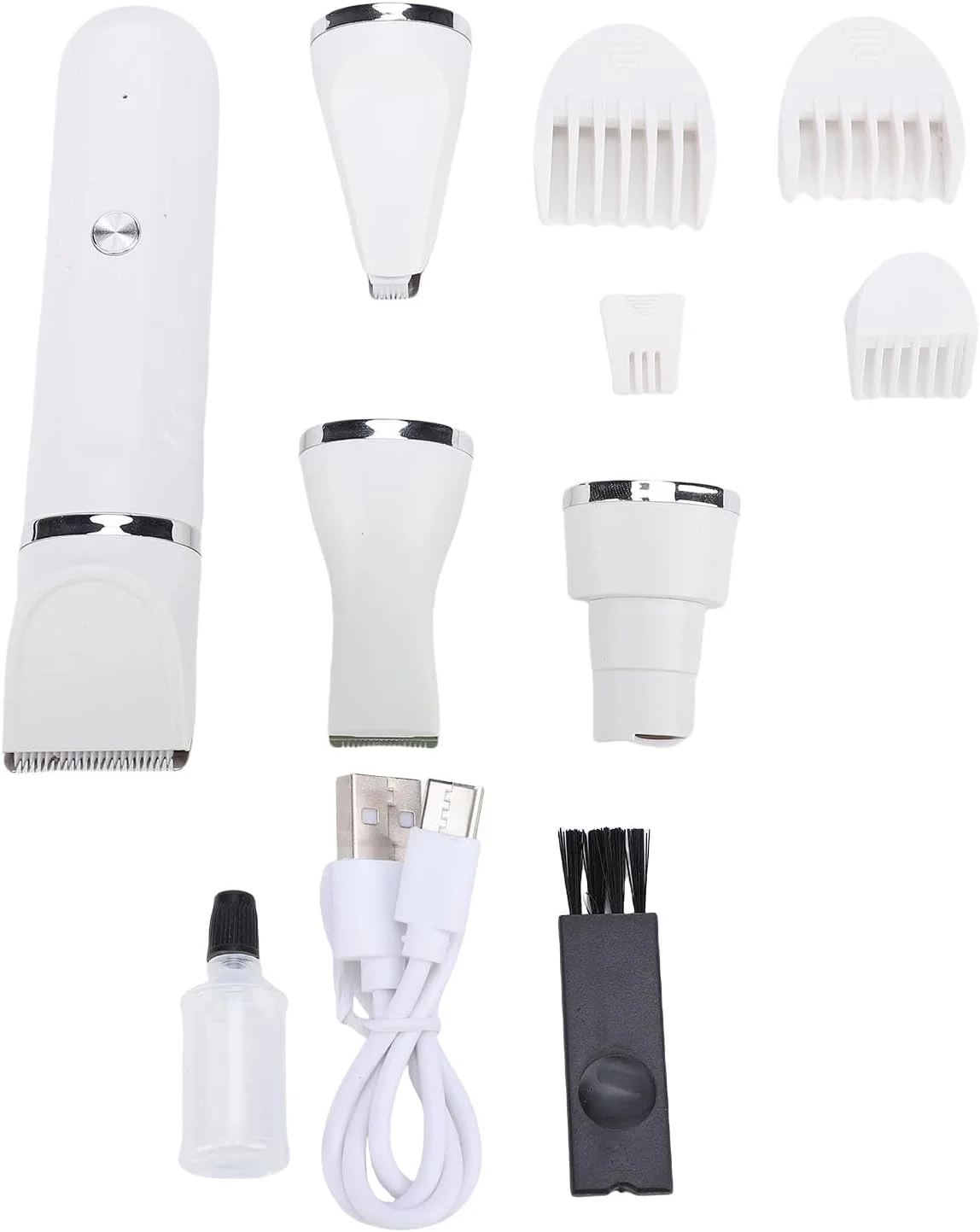 ست پیرایش حیوانات خانگی Luqeeg 4 در 1، ماشین اصلاح ضد آب سگ با صدای کم، موزن موی سگ قابل شارژ USB، سوهان ناخن گربه، ابزار حذف موی حیوانات خانگی برای شکم، گوش ها، پیرایش دقیق (سفید) ست پیرایش حیوانات خانگی Luqeeg 4 در 1، ماشین اصلاح ضد آب سگ با صدای کم، موزن موی سگ قابل شارژ USB، سوهان ناخن گربه، ابزار حذف موی حیوانات خانگی برای شکم، گوش ها، پیرایش دقیق (سفید)