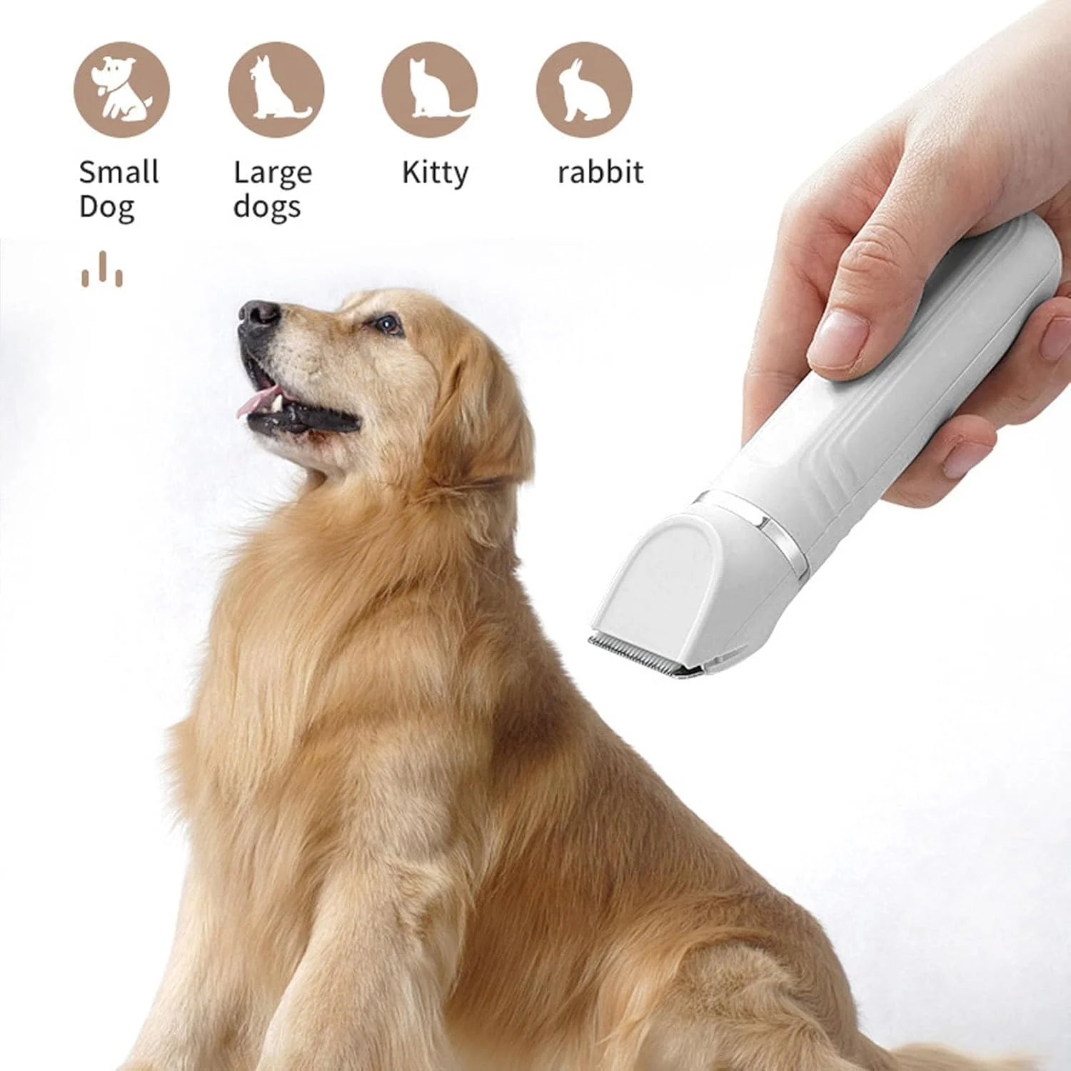 ست پیرایش حیوانات خانگی Luqeeg 4 در 1، ماشین اصلاح ضد آب سگ با صدای کم، موزن موی سگ قابل شارژ USB، سوهان ناخن گربه، ابزار حذف موی حیوانات خانگی برای شکم، گوش ها، پیرایش دقیق (سفید) ست پیرایش حیوانات خانگی Luqeeg 4 در 1، ماشین اصلاح ضد آب سگ با صدای کم، موزن موی سگ قابل شارژ USB، سوهان ناخن گربه، ابزار حذف موی حیوانات خانگی برای شکم، گوش ها، پیرایش دقیق (سفید)