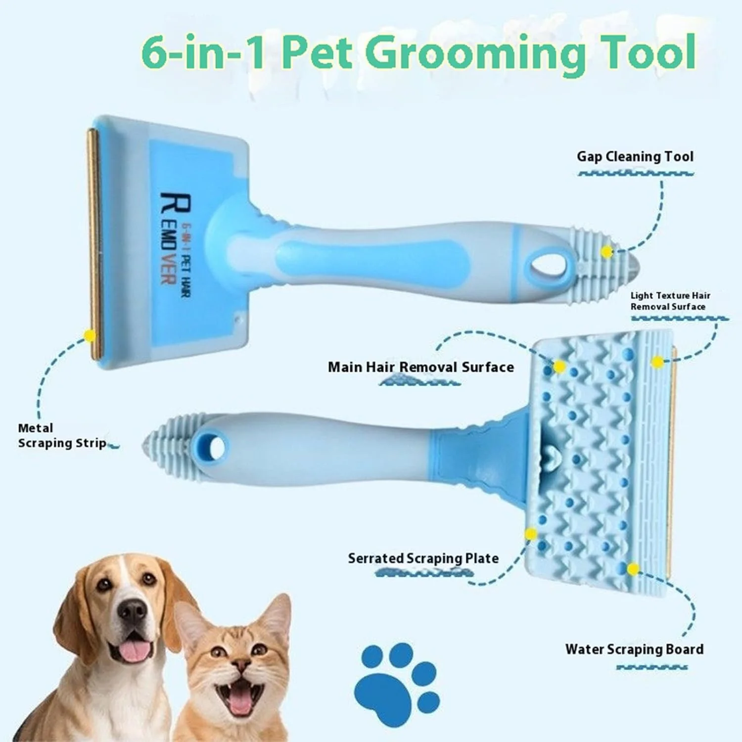 از بین برنده موی حیوانات خانگی - موبر چند منظوره، برس تمیز کننده خراشنده برای فرش، مبلمان، رختخواب، مبل، لباس، صندلی ماشین سگ و گربه از بین برنده موی حیوانات خانگی - موبر چند منظوره، برس تمیز کننده خراشنده برای فرش، مبلمان، رختخواب، مبل، لباس، صندلی ماشین سگ و گربه