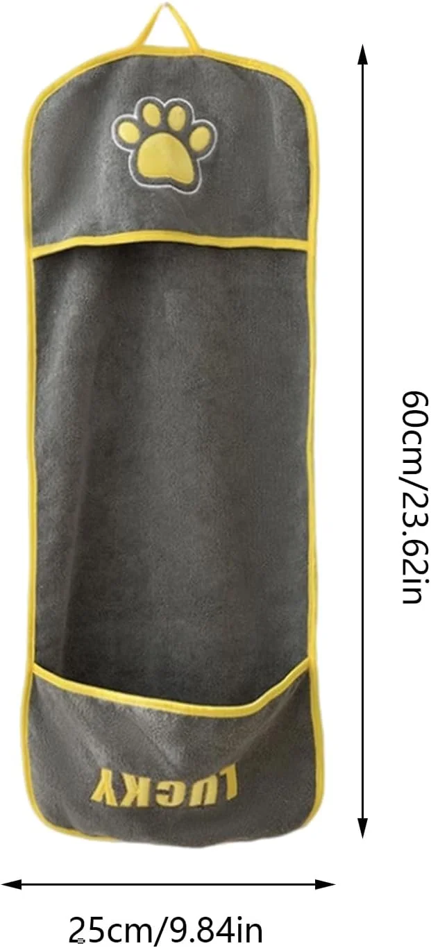 حوله خشک کن سگ، حوله حمام جاذب حیوانات خانگی با جیب های دستی، لوازم نظافت و حمام کردن توله سگ، مناسب برای نژادهای کوچک، متوسط و بزرگ سگ و گربه حوله خشک کن سگ، حوله حمام جاذب حیوانات خانگی با جیب های دستی، لوازم نظافت و حمام کردن توله سگ، مناسب برای نژادهای کوچک، متوسط و بزرگ سگ و گربه
