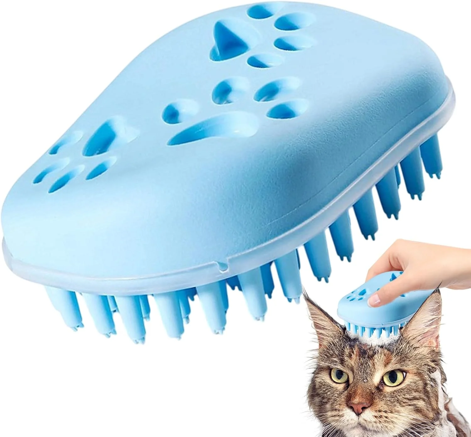 برس حمام سگ، برس ماساژ حمام و نظافت حیوانات خانگی - شانه ارگونومیک پاک کننده سیلیکونی نرم برای مراقبت روزانه، نظافت خانگی، شستشوی مسافرتی، حمام آرامش بخش در فضای باز برس حمام سگ، برس ماساژ حمام و نظافت حیوانات خانگی - شانه ارگونومیک پاک کننده سیلیکونی نرم برای مراقبت روزانه، نظافت خانگی، شستشوی مسافرتی، حمام آرامش بخش در فضای باز