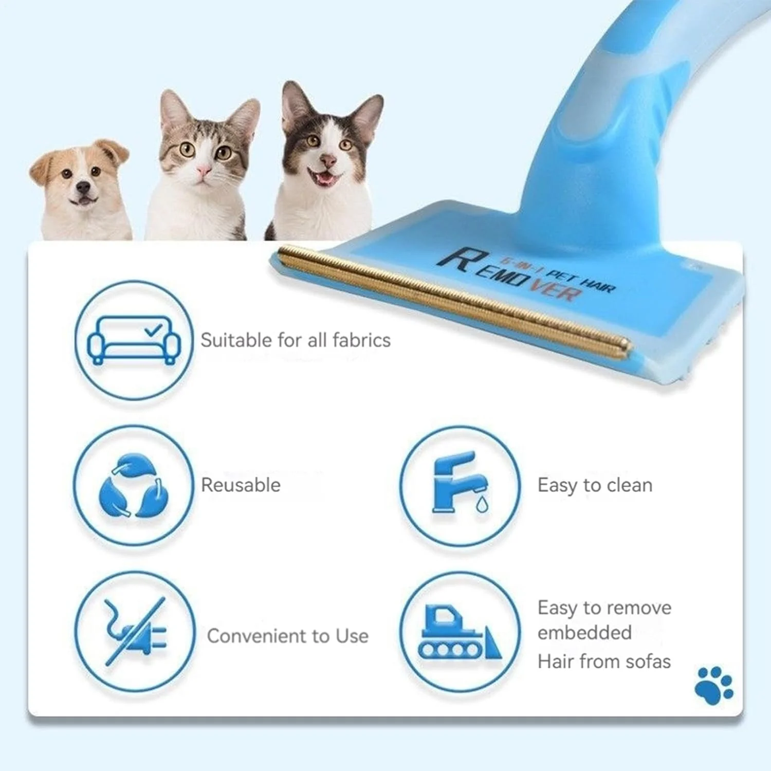 از بین برنده موی حیوانات خانگی، از بین برنده چند منظوره مو | برس تمیز کننده خراشنده برای فرش سگ و گربه، مبلمان، رختخواب، مبل، لباس، صندلی ماشین از بین برنده موی حیوانات خانگی، از بین برنده چند منظوره مو | برس تمیز کننده خراشنده برای فرش سگ و گربه، مبلمان، رختخواب، مبل، لباس، صندلی ماشین