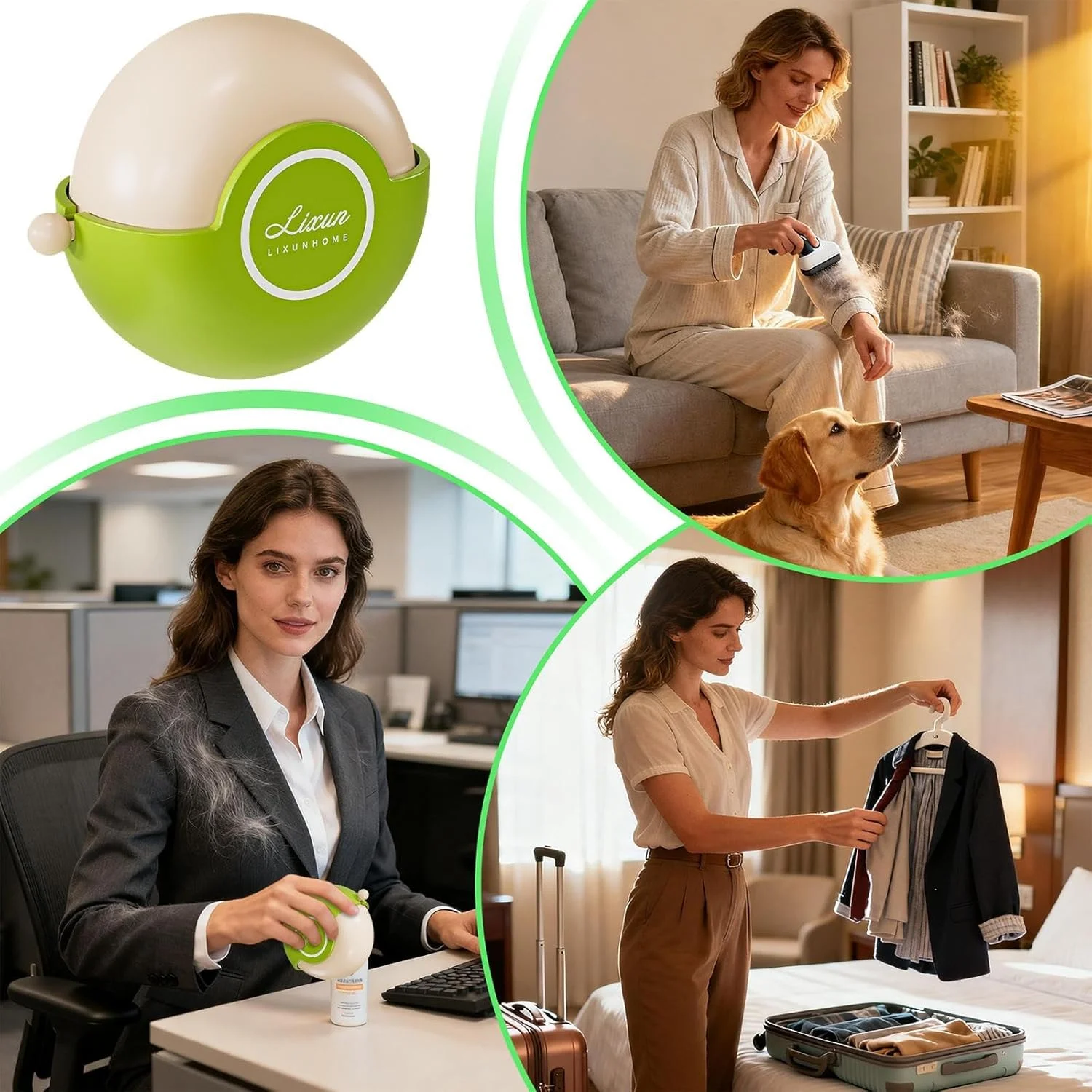 غلتک پرزگیر چندبار مصرف برای لباس - ابزار جمع کننده موی سگ | غلتک پرزگیر سگ - برای لباس، پلیور، شلوار، حوله، ملحفه، رختخواب، مبلمان، فرش، پتو، منزل، مسافرت، هتل غلتک پرزگیر چندبار مصرف برای لباس - ابزار جمع کننده موی سگ | غلتک پرزگیر سگ - برای لباس، پلیور، شلوار، حوله، ملحفه، رختخواب، مبلمان، فرش، پتو، منزل، مسافرت، هتل