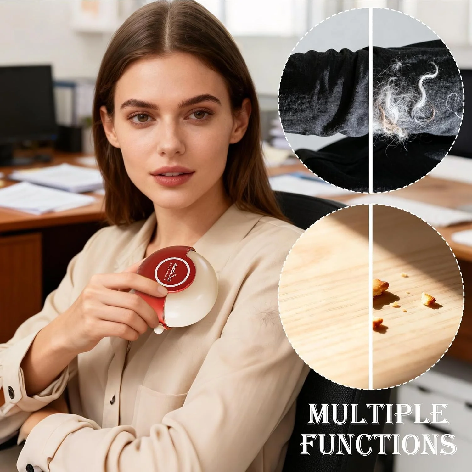 غلتک پرزگیر چندبار مصرف | گیرنده چسبنده چرخشی | غلتک پرزگیر سگ، برای لباس مبلمان مبل ژاکت فرش پتو شلوار حوله رختخواب خانه مسافرت هتل غلتک پرزگیر چندبار مصرف | گیرنده چسبنده چرخشی | غلتک پرزگیر سگ، برای لباس مبلمان مبل ژاکت فرش پتو شلوار حوله رختخواب خانه مسافرت هتل