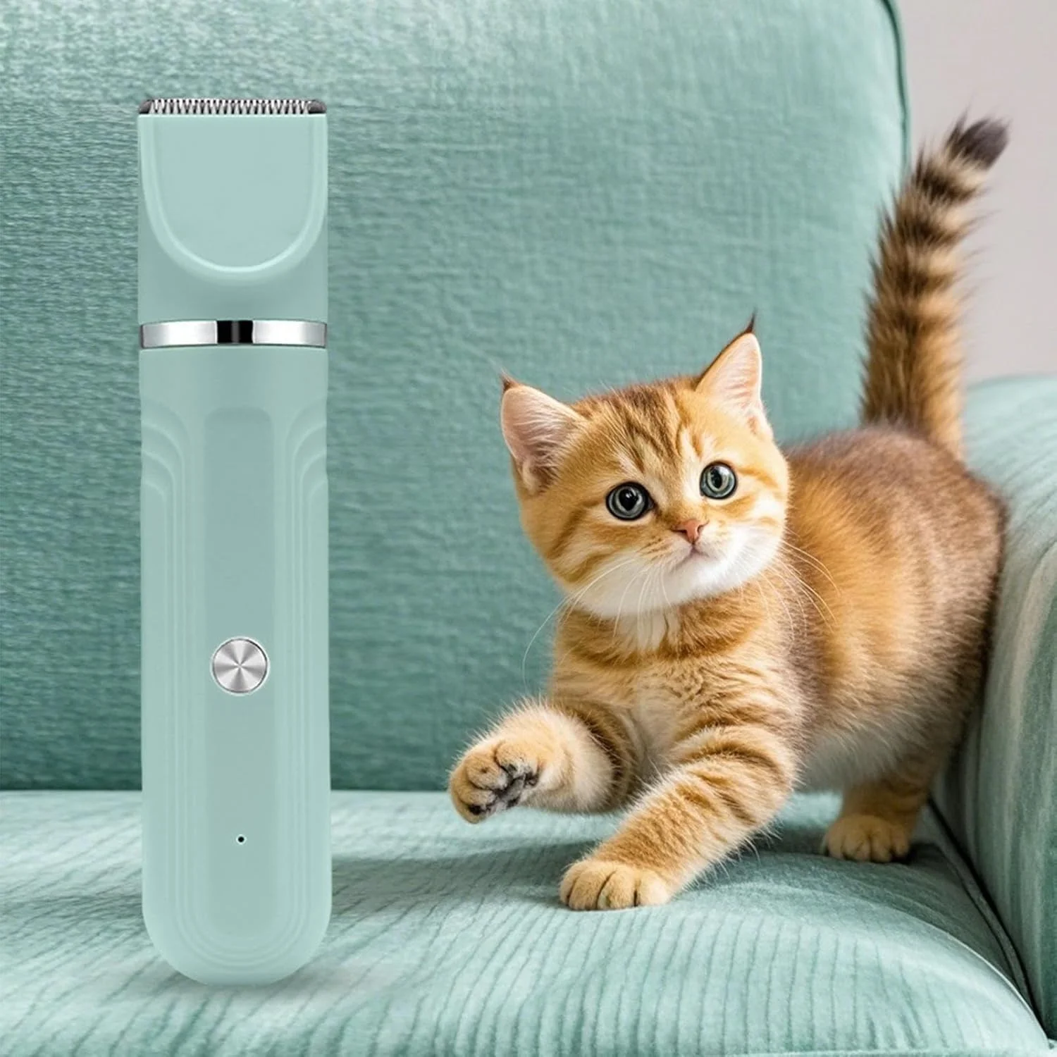 ست پیرایش حیوانات خانگی، ماشین اصلاح 4 در 1 - ابزار برقی حرفه ای و قابل شارژ برای حمام توله سگ و گربه در منزل ست پیرایش حیوانات خانگی، ماشین اصلاح 4 در 1 - ابزار برقی حرفه ای و قابل شارژ برای حمام توله سگ و گربه در منزل