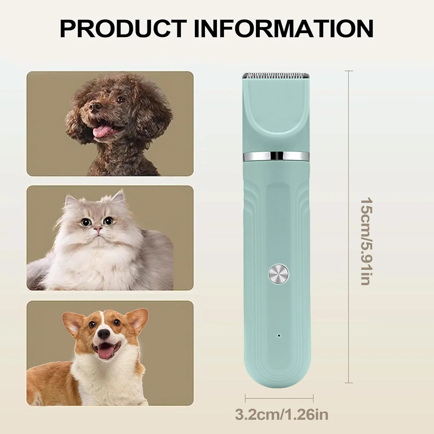 ست پیرایش حیوانات خانگی، ماشین اصلاح 4 در 1 - ابزار برقی حرفه ای و قابل شارژ برای حمام توله سگ و گربه در منزل ست پیرایش حیوانات خانگی، ماشین اصلاح 4 در 1 - ابزار برقی حرفه ای و قابل شارژ برای حمام توله سگ و گربه در منزل