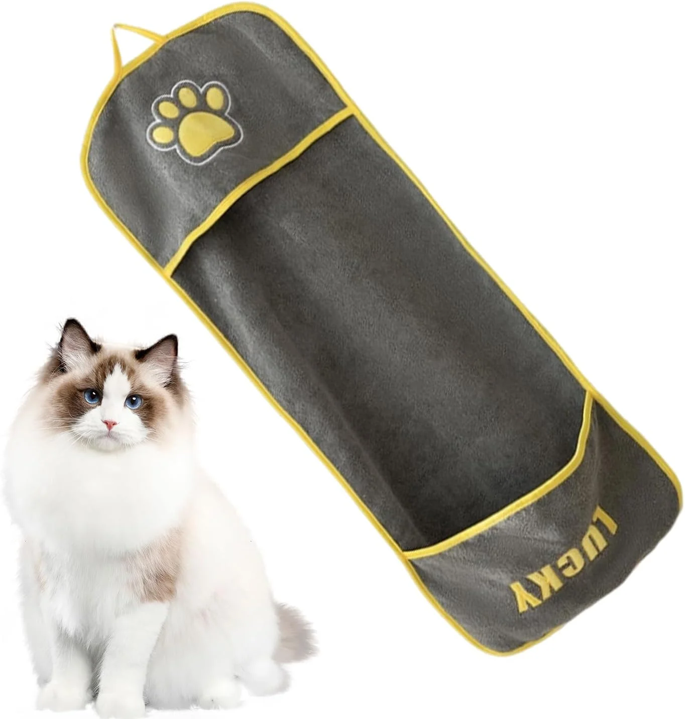 حوله خشک کن سگ - حوله فوق العاده جاذب با جیب های دستی برای حیوانات خانگی | لوازم خشک کردن سریع برای گربه ها، توله سگ، نژادهای کوچک، متوسط و بزرگ، ماساژ، نظافت، حمام حوله خشک کن سگ - حوله فوق العاده جاذب با جیب های دستی برای حیوانات خانگی | لوازم خشک کردن سریع برای گربه ها، توله سگ، نژادهای کوچک، متوسط و بزرگ، ماساژ، نظافت، حمام