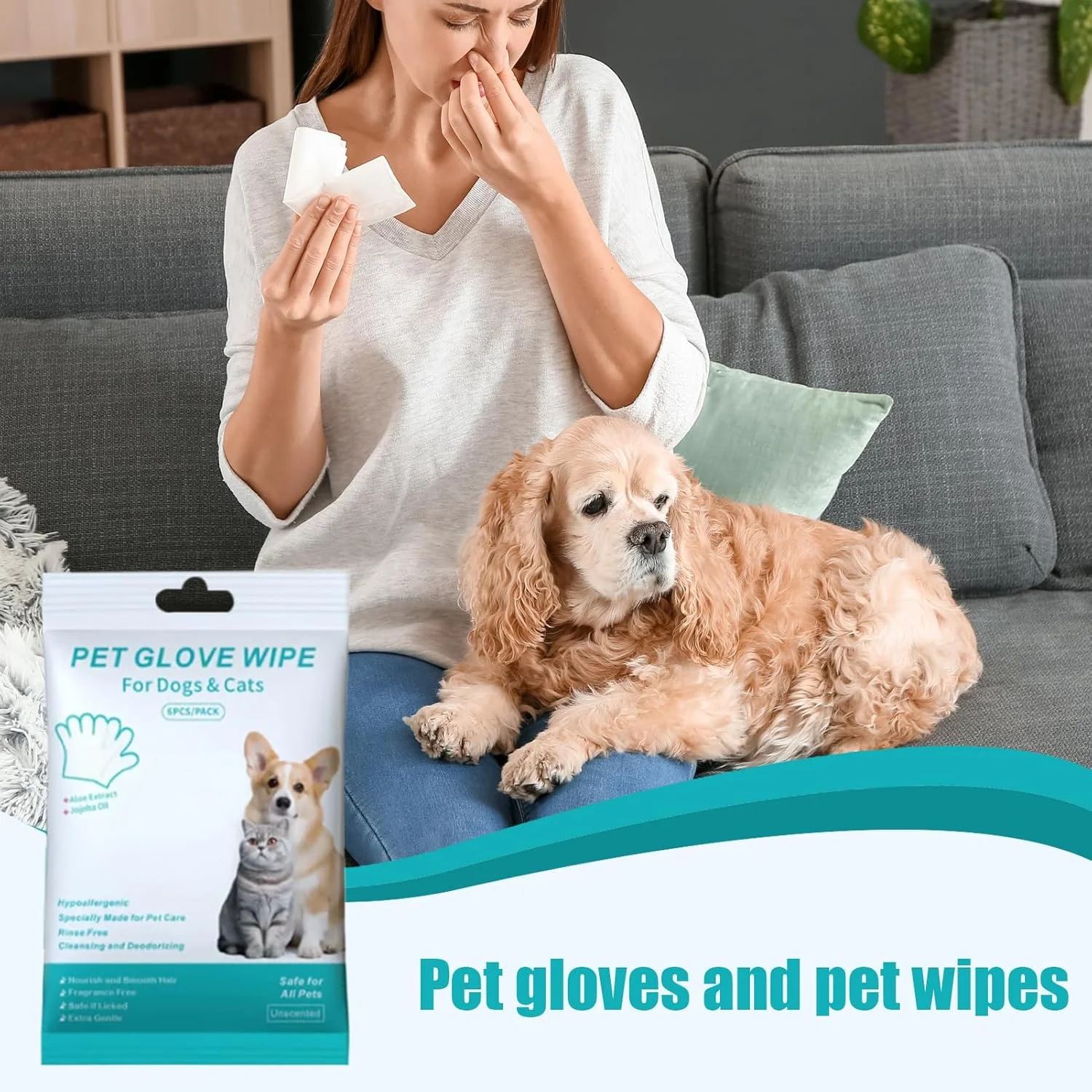 Pet Glove Wipes for Dogs | 3-Piece Dog Deodorizing Wipes Washing Gloves - Portable Cleaning Mittens Pet Supplies for Daily Maintenance Body Hair Face Eye Paw Ear Kitten Bathing Pet Glove Wipes for Dogs | 3-Piece Dog Deodorizing Wipes Washing Gloves - Portable Cleaning Mittens Pet Supplies for Daily Maintenance Body Hair Face Eye Paw Ear Kitten Bathing