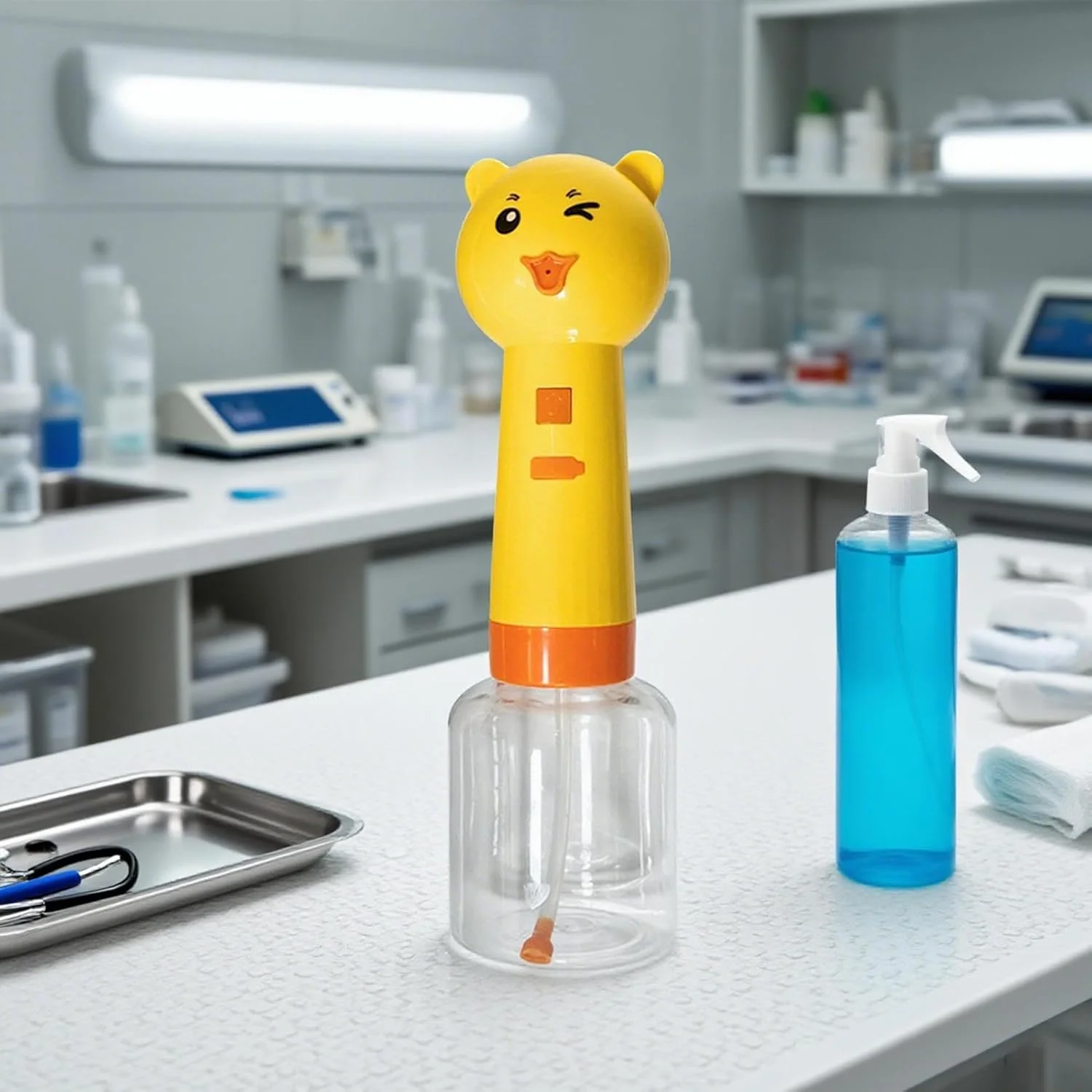 Dog Shampoo Dispenser Bear Shape 350ml | Electric Shampoo Dispenser for Shower - Portable Foam Sprayer for Bathtub Sink Cleaning Bathroom Kitchen Grooming Toilet Pet