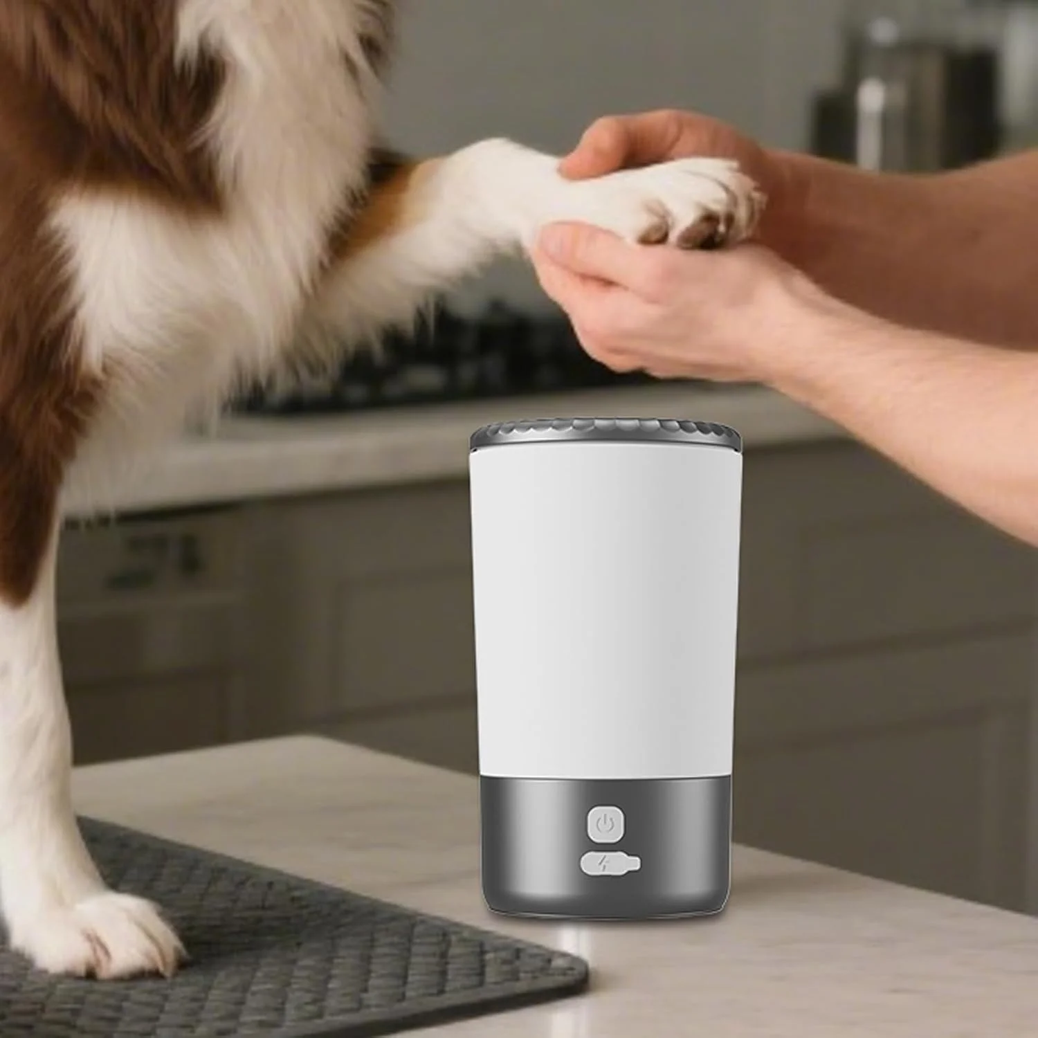 دستگاه شستشوی پنجه سگ | دستگاه شستشوی خودکار پای سگ، دستگاه تمیز کننده پنجه بچه گربه برقی برای گربه ها توله سگ ها حیوانات خانگی پیاده روی چمن حیاط خلوت باغ خانه دستگاه شستشوی پنجه سگ | دستگاه شستشوی خودکار پای سگ، دستگاه تمیز کننده پنجه بچه گربه برقی برای گربه ها توله سگ ها حیوانات خانگی پیاده روی چمن حیاط خلوت باغ خانه