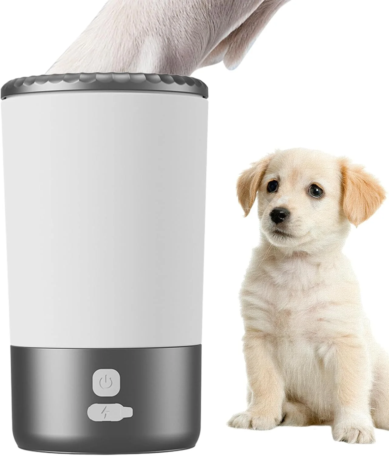 Dog Paw Washer - Muddy Cat Foot Washer Automatic | Kitten Paw Cleaning Device Electric for Cats Puppies Pets Walking Lawn Backyard Garden Home Dog Paw Washer - Muddy Cat Foot Washer Automatic | Kitten Paw Cleaning Device Electric for Cats Puppies Pets Walking Lawn Backyard Garden Home