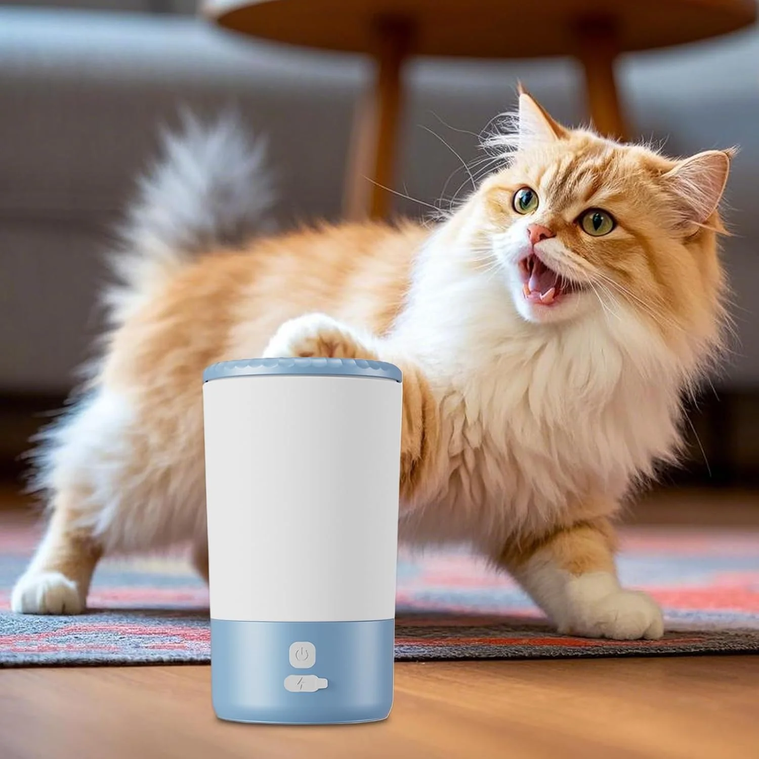 Dog Foot Washer, Automatic Washer for Dog Foot, Electric Cat Paw Washing Device for Puppies Pets Busy Professionals Walking Backyard Garden Lawn Dog Foot Washer, Automatic Washer for Dog Foot, Electric Cat Paw Washing Device for Puppies Pets Busy Professionals Walking Backyard Garden Lawn