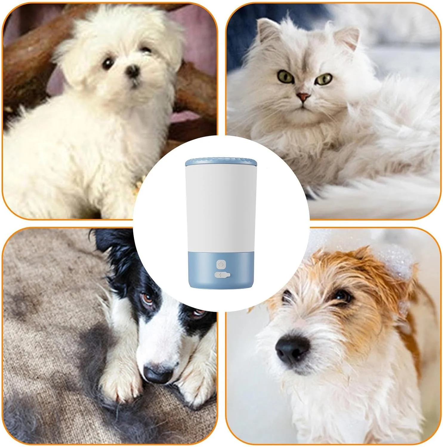 Dog Foot Washer, Automatic Washer for Dog Foot, Electric Cat Paw Washing Device for Puppies Pets Busy Professionals Walking Backyard Garden Lawn Dog Foot Washer, Automatic Washer for Dog Foot, Electric Cat Paw Washing Device for Puppies Pets Busy Professionals Walking Backyard Garden Lawn