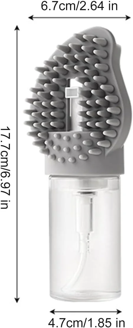 برس حمام سگ، لوازم نظافت با پخش کننده صابون، شانه تمیز کننده موی توله سگ | برای گره گشایی، حمام کردن، نظافت، ریزش مو، حمام سگ و گربه