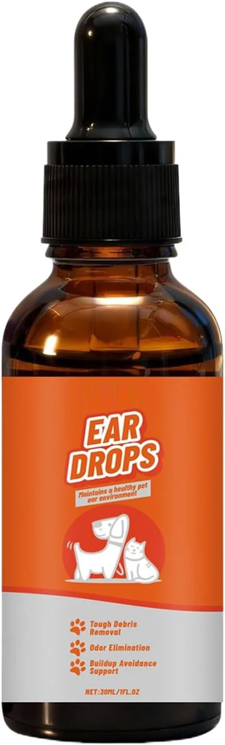 قطره گوش گربه - لوازم جانبی حیوانات خانگی طبیعی 30 میلی لیتر | پاک کننده گوش توله سگ | برای بهداشت و نظافت پنجه توله سگ و بچه گربه در خانه، داخل و خارج از منزل، مسافرت، حمام و شستشو