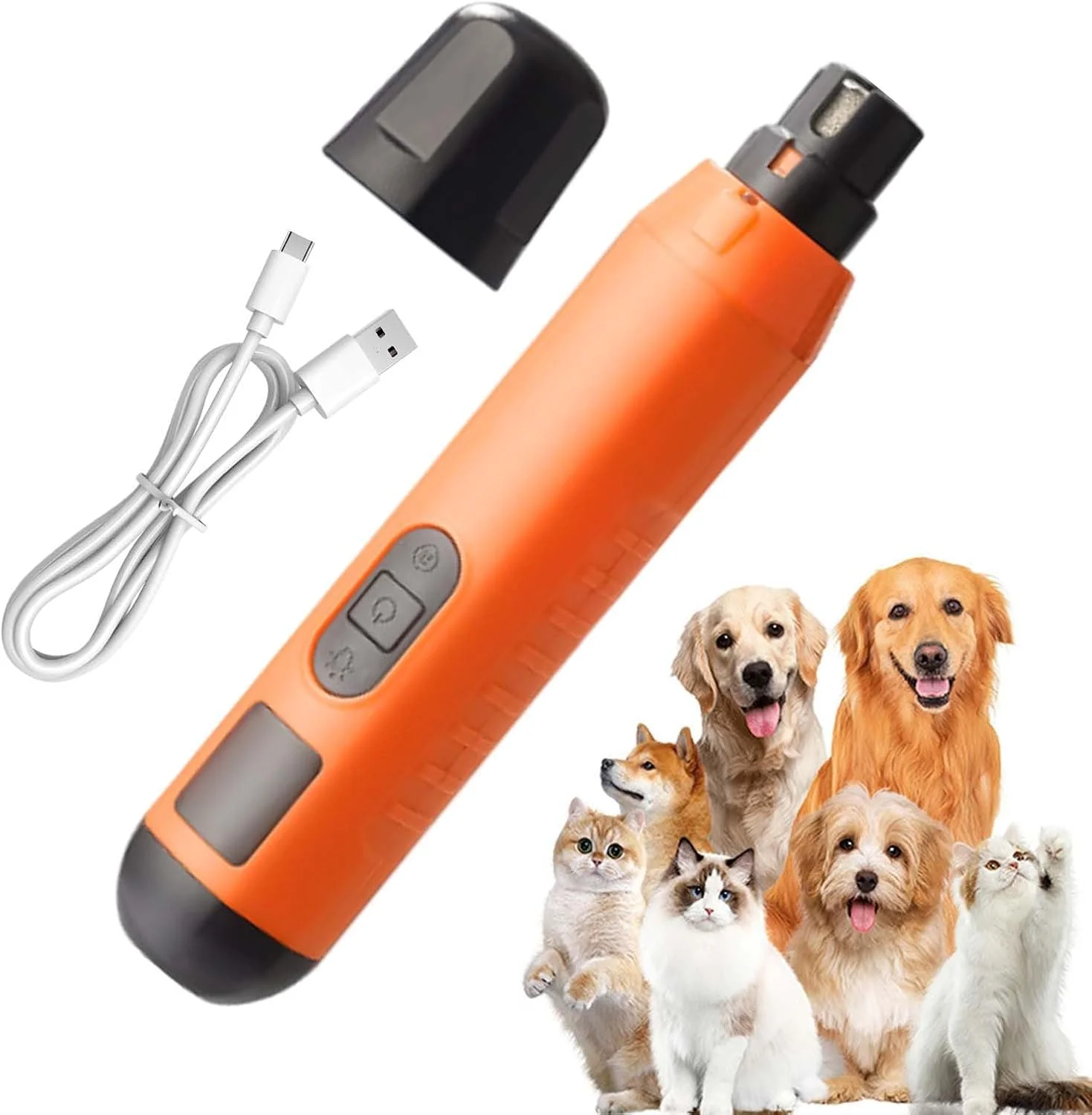 سوهان ناخن برقی سگ، پیرایشگر پنجه بچه گربه | ابزار برقی سنگ زنی 5 سرعته بی صدا قابل شارژ USB برای مراقبت از ناخن پنجه گربه سگ سوهان ناخن برقی سگ، پیرایشگر پنجه بچه گربه | ابزار برقی سنگ زنی 5 سرعته بی صدا قابل شارژ USB برای مراقبت از ناخن پنجه گربه سگ