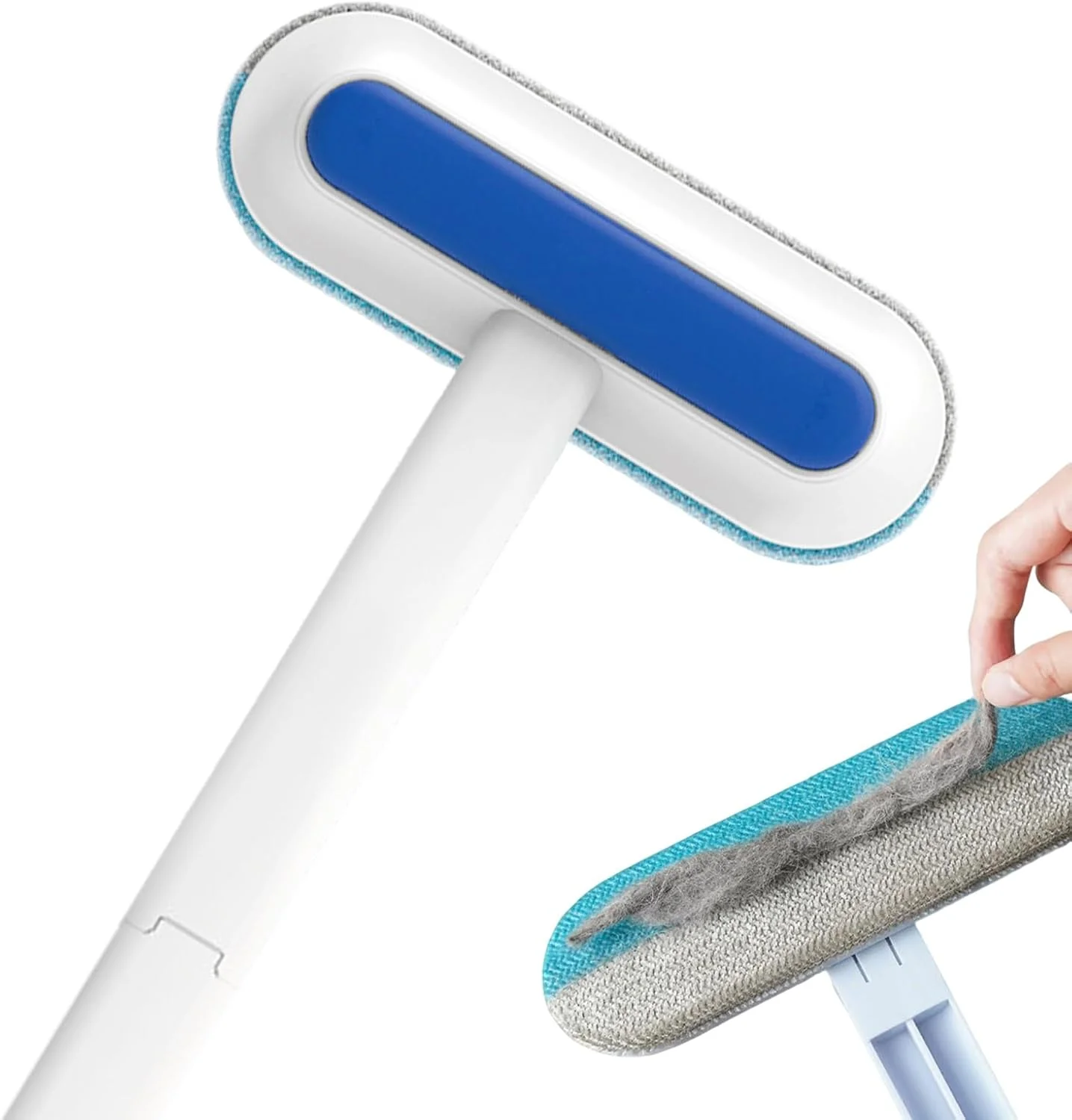 ابزار حذف موی حیوانات خانگی - برس مو جمع کن سگ با دسته بلند قابل استفاده مجدد، شانه لایه بردار فرش، تمیز کننده پرز قابل استفاده مجدد برای پنجره، مبل، مبلمان، لباس، فرش، کاشی، ملحفه، اتاق خواب ابزار حذف موی حیوانات خانگی - برس مو جمع کن سگ با دسته بلند قابل استفاده مجدد، شانه لایه بردار فرش، تمیز کننده پرز قابل استفاده مجدد برای پنجره، مبل، مبلمان، لباس، فرش، کاشی، ملحفه، اتاق خواب