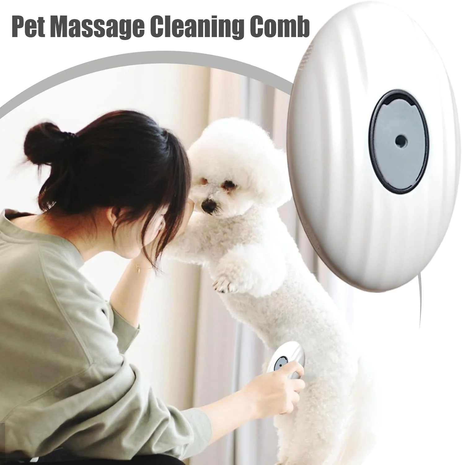 Pet Grooming Comb,Detachable Cat Shedding Grooming Brush | Soft Comb Brush for Indoor Cleaning Puppy Detailing Home Kitten Bath Bathroom Small Animal