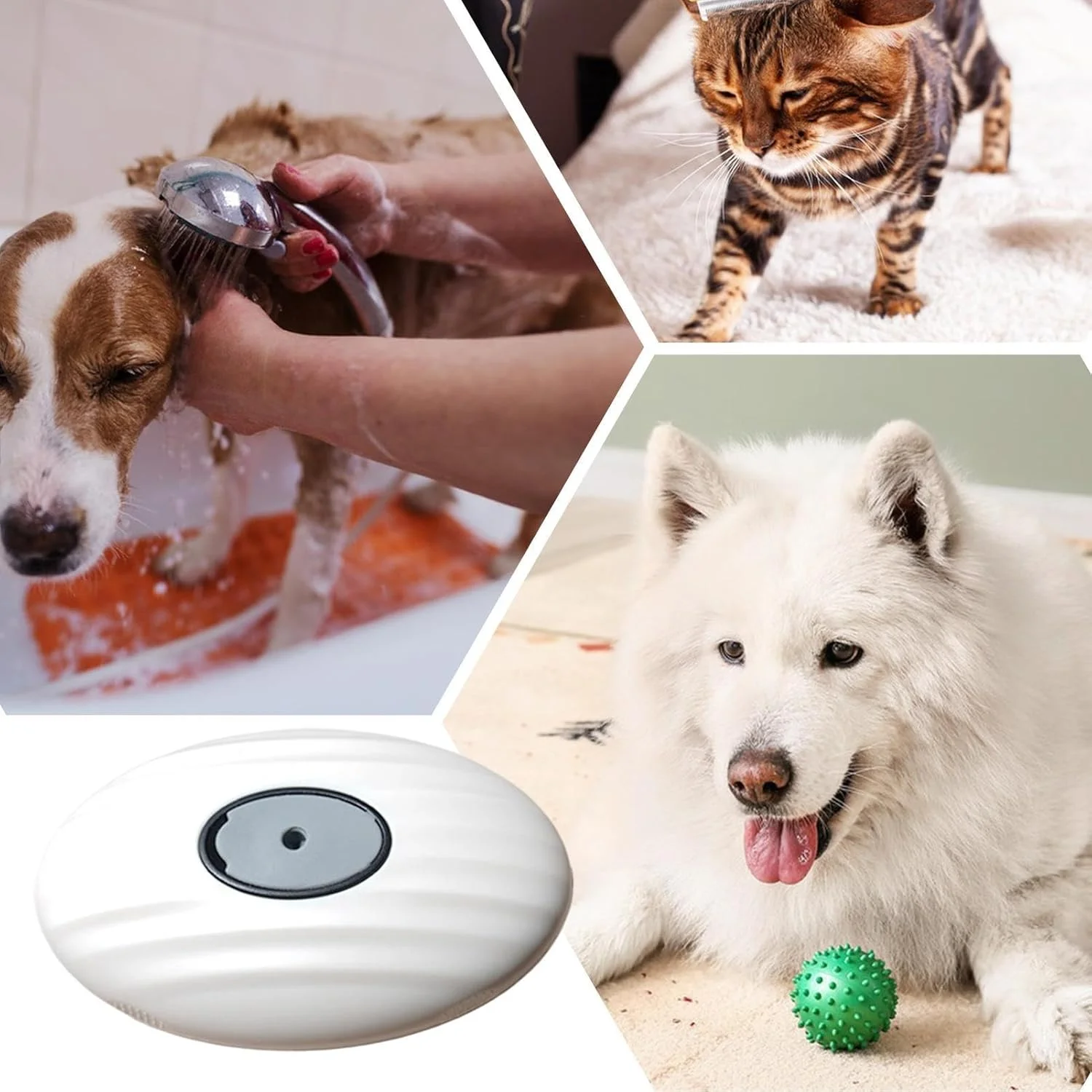 Pet Grooming Comb,Detachable Cat Shedding Grooming Brush | Soft Comb Brush for Indoor Cleaning Puppy Detailing Home Kitten Bath Bathroom Small Animal