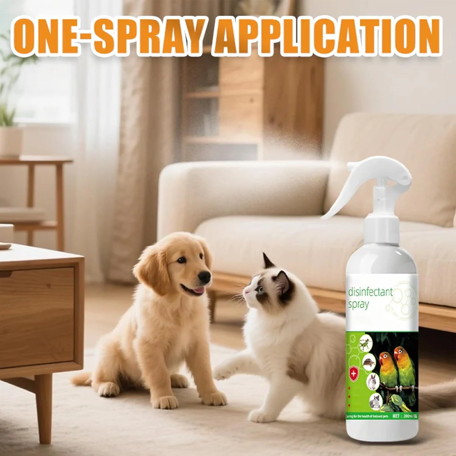 Pet Spray | 200ml Cage Odor Remover,Natural Urine Pee Smell Deodorizer for Puppy Kitten Cockatiel Cage Perch Feeder Parrot Home Car Pet Spray | 200ml Cage Odor Remover,Natural Urine Pee Smell Deodorizer for Puppy Kitten Cockatiel Cage Perch Feeder Parrot Home Car