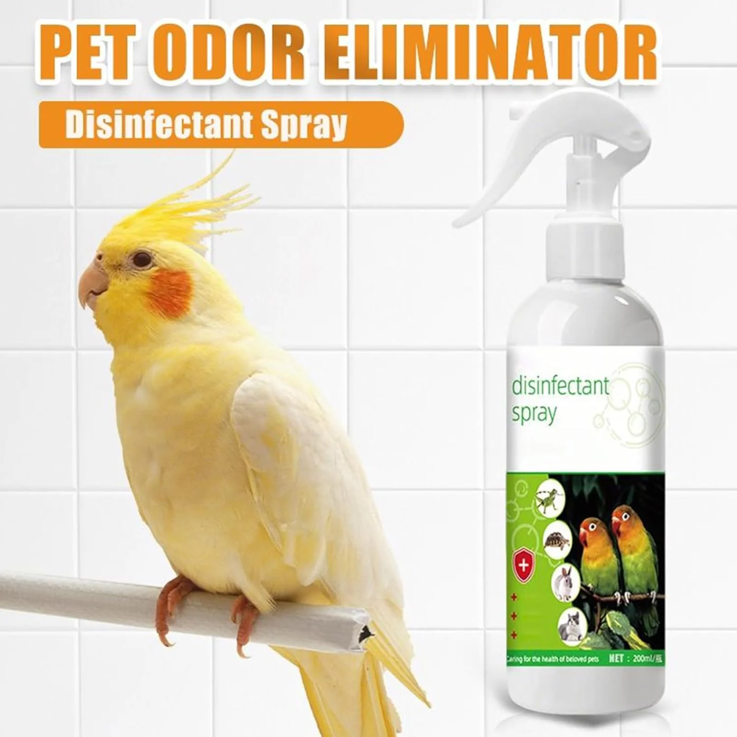 Pet Spray | 200ml Cage Odor Remover,Natural Urine Pee Smell Deodorizer for Puppy Kitten Cockatiel Cage Perch Feeder Parrot Home Car Pet Spray | 200ml Cage Odor Remover,Natural Urine Pee Smell Deodorizer for Puppy Kitten Cockatiel Cage Perch Feeder Parrot Home Car