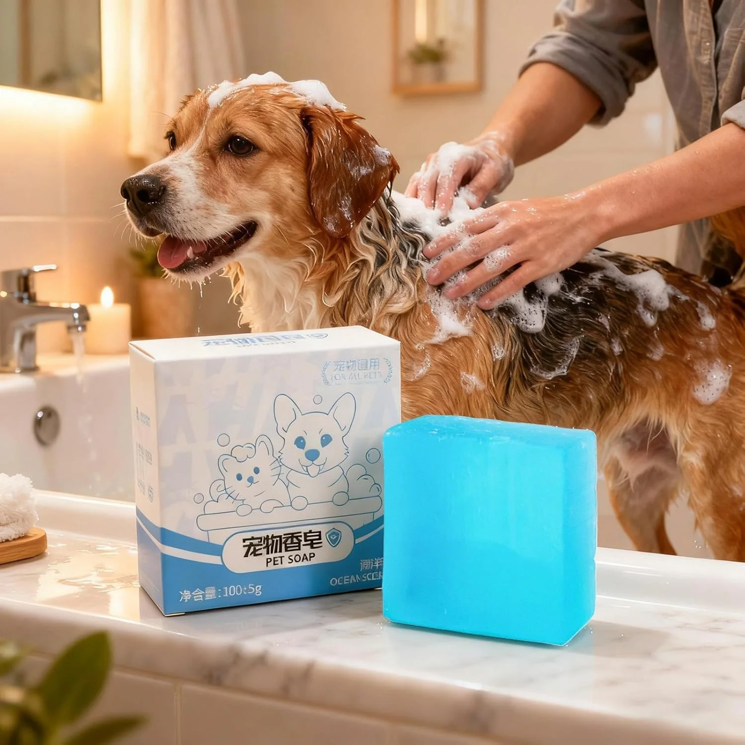 صابون سگ، 105 گرم، رایحه طبیعی دریا، صابون شامپو موی بچه گربه | برای نژادهای کوچک، متوسط و بزرگ، حمام توله سگ بچه گربه، مسافرت، خانه، باغ، پناهگاه صابون سگ، 105 گرم، رایحه طبیعی دریا، صابون شامپو موی بچه گربه | برای نژادهای کوچک، متوسط و بزرگ، حمام توله سگ بچه گربه، مسافرت، خانه، باغ، پناهگاه