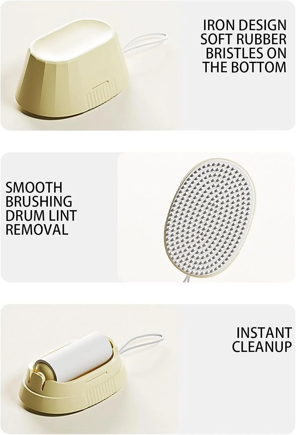 برس رولی چسبناک | پرزگیر لباس قابل استفاده مجدد | گردگیر چند منظوره، ابزار تمیز کننده منزل برای مبل، ملحفه، فرش، مبلمان، داخل خودرو، صندلی ماشین و کاناپه برس رولی چسبناک | پرزگیر لباس قابل استفاده مجدد | گردگیر چند منظوره، ابزار تمیز کننده منزل برای مبل، ملحفه، فرش، مبلمان، داخل خودرو، صندلی ماشین و کاناپه