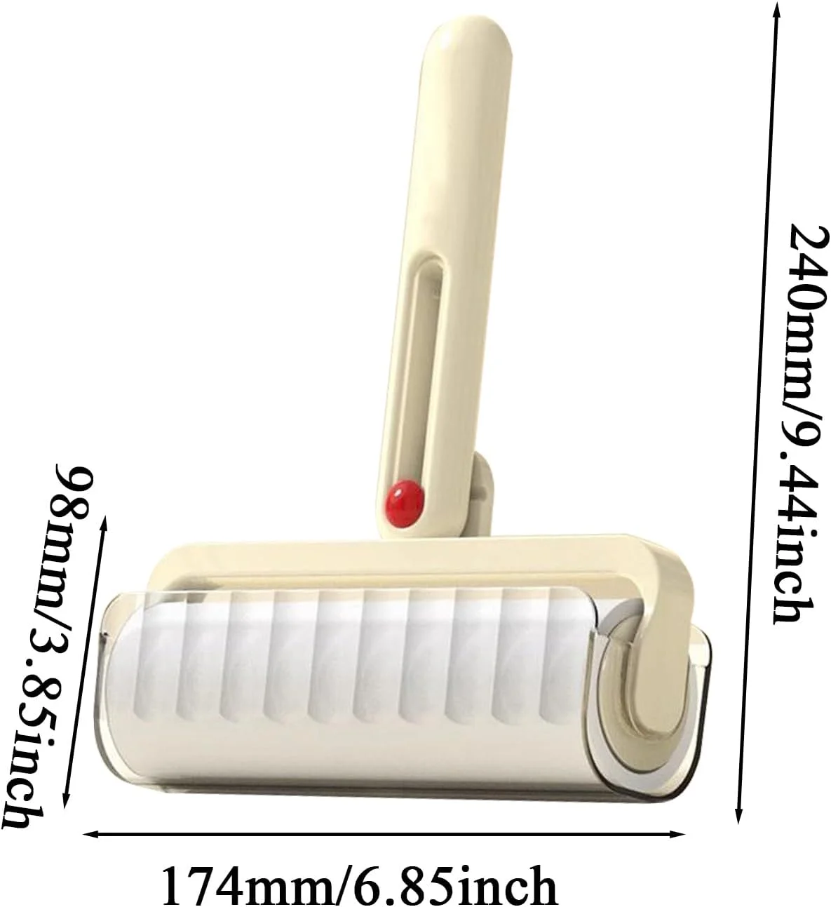 غلتک پرزگیر موی حیوانات خانگی، غلتک چسبی موی سگ برای مبل | لوازم نظافت قابل حمل برای کمد لباس پارچه ای، کلاه، کفش، داخل خودرو، منزل، دفتر، مسافرت، لباسشویی، روکش مبلمان غلتک پرزگیر موی حیوانات خانگی، غلتک چسبی موی سگ برای مبل | لوازم نظافت قابل حمل برای کمد لباس پارچه ای، کلاه، کفش، داخل خودرو، منزل، دفتر، مسافرت، لباسشویی، روکش مبلمان