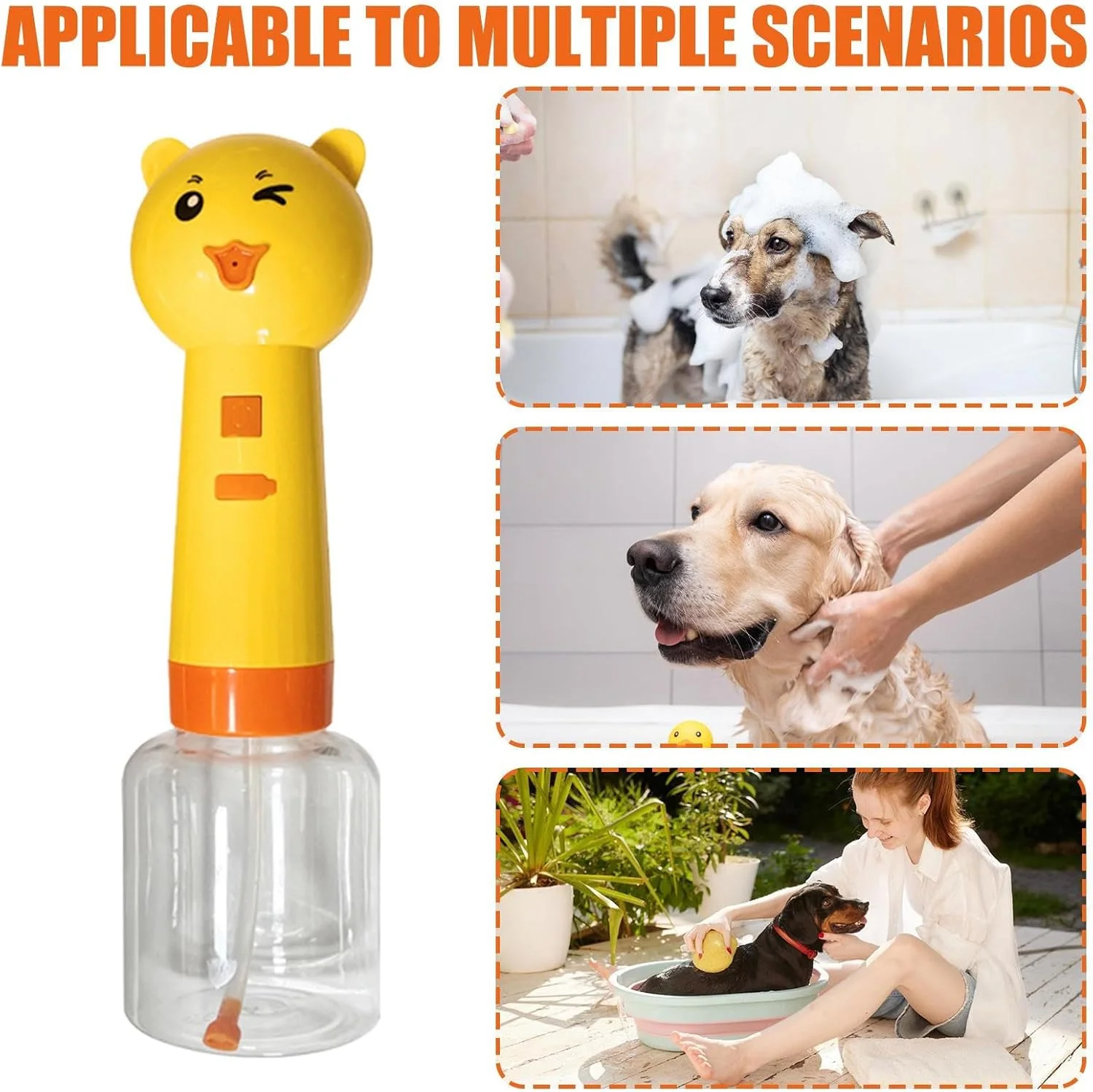 مخزن صابون سگ طرح خرس 350 میلی لیتر - مخزن شامپو برقی برای دوش، اسپری فوم شارژی برای توالت گربه آشپزخانه شستشو حمام خانگی تمیز کردن دوش حیوان خانگی مخزن صابون سگ طرح خرس 350 میلی لیتر - مخزن شامپو برقی برای دوش، اسپری فوم شارژی برای توالت گربه آشپزخانه شستشو حمام خانگی تمیز کردن دوش حیوان خانگی