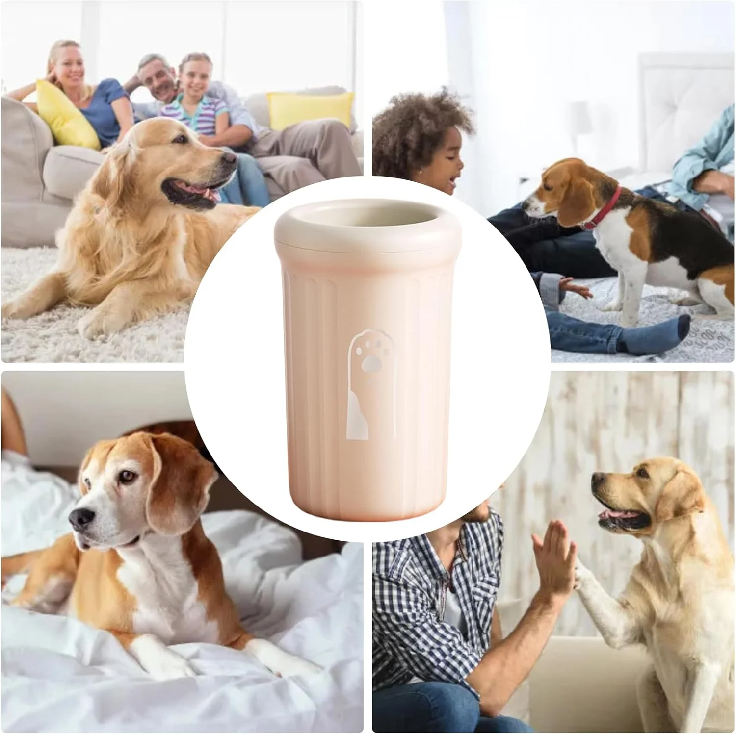 تمیز کننده پنجه سگ - فنجان تمیز کننده پای گلی حیوانات خانگی، دستگاه شستشوی پنجه قابل حمل برای حیوانات خانگی کوچک و متوسط، گربه ها، بچه گربه ها، توله سگ ها، مسافرت، کمپینگ، سفرهای جاده ای تمیز کننده پنجه سگ - فنجان تمیز کننده پای گلی حیوانات خانگی، دستگاه شستشوی پنجه قابل حمل برای حیوانات خانگی کوچک و متوسط، گربه ها، بچه گربه ها، توله سگ ها، مسافرت، کمپینگ، سفرهای جاده ای