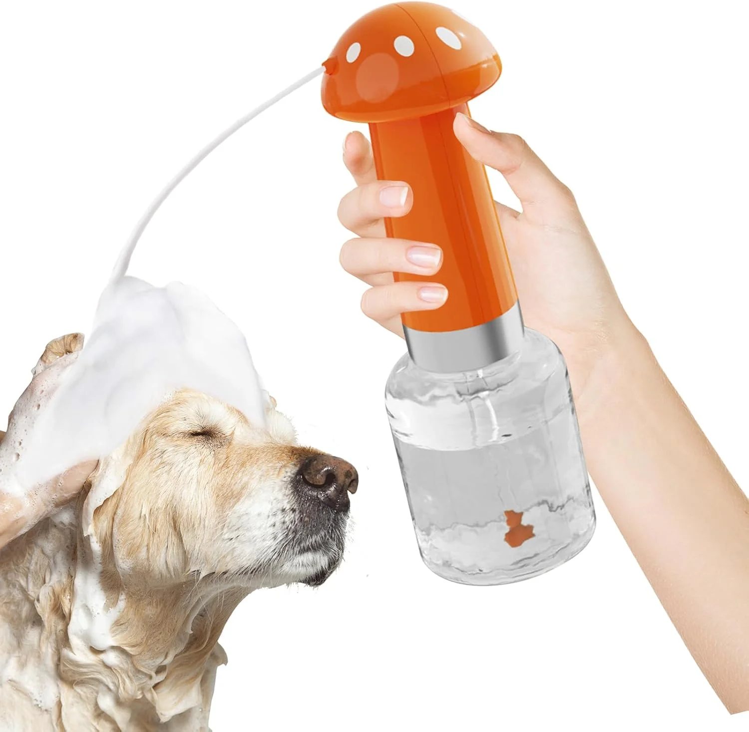 دیسپنسر شامپو برای سگ ها - دستگاه پخش کننده فوم صابون حمام توله سگ - ابزار قارچی شکل برای ایجاد کف غنی برای تمیز کردن موهای کوتاه و بلند نژادهای کوچک و متوسط دیسپنسر شامپو برای سگ ها - دستگاه پخش کننده فوم صابون حمام توله سگ - ابزار قارچی شکل برای ایجاد کف غنی برای تمیز کردن موهای کوتاه و بلند نژادهای کوچک و متوسط