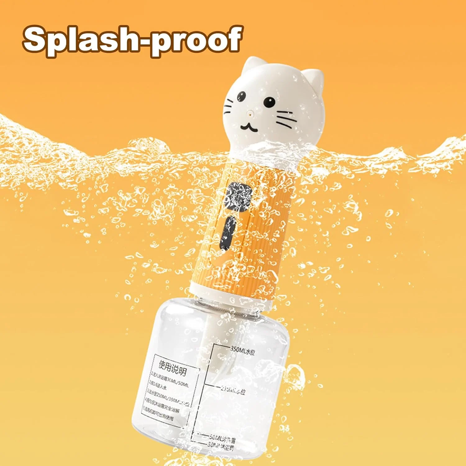 اسپری شامپو سگ | پخش کننده شامپو فوم برقی - اسپری نظافت برای سالن، توالت، مسافرت، فضای باز، حمام، حیاط خلوت، وان، باغ اسپری شامپو سگ | پخش کننده شامپو فوم برقی - اسپری نظافت برای سالن، توالت، مسافرت، فضای باز، حمام، حیاط خلوت، وان، باغ