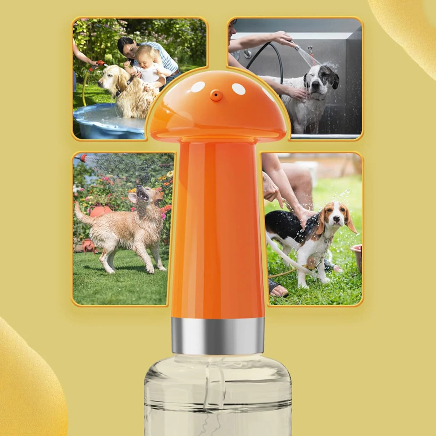 دیسپنسر شامپو برای سگ ها - دستگاه پخش کننده فوم صابون حمام توله سگ - ابزار قارچی شکل برای ایجاد کف غنی برای تمیز کردن موهای کوتاه و بلند نژادهای کوچک و متوسط دیسپنسر شامپو برای سگ ها - دستگاه پخش کننده فوم صابون حمام توله سگ - ابزار قارچی شکل برای ایجاد کف غنی برای تمیز کردن موهای کوتاه و بلند نژادهای کوچک و متوسط