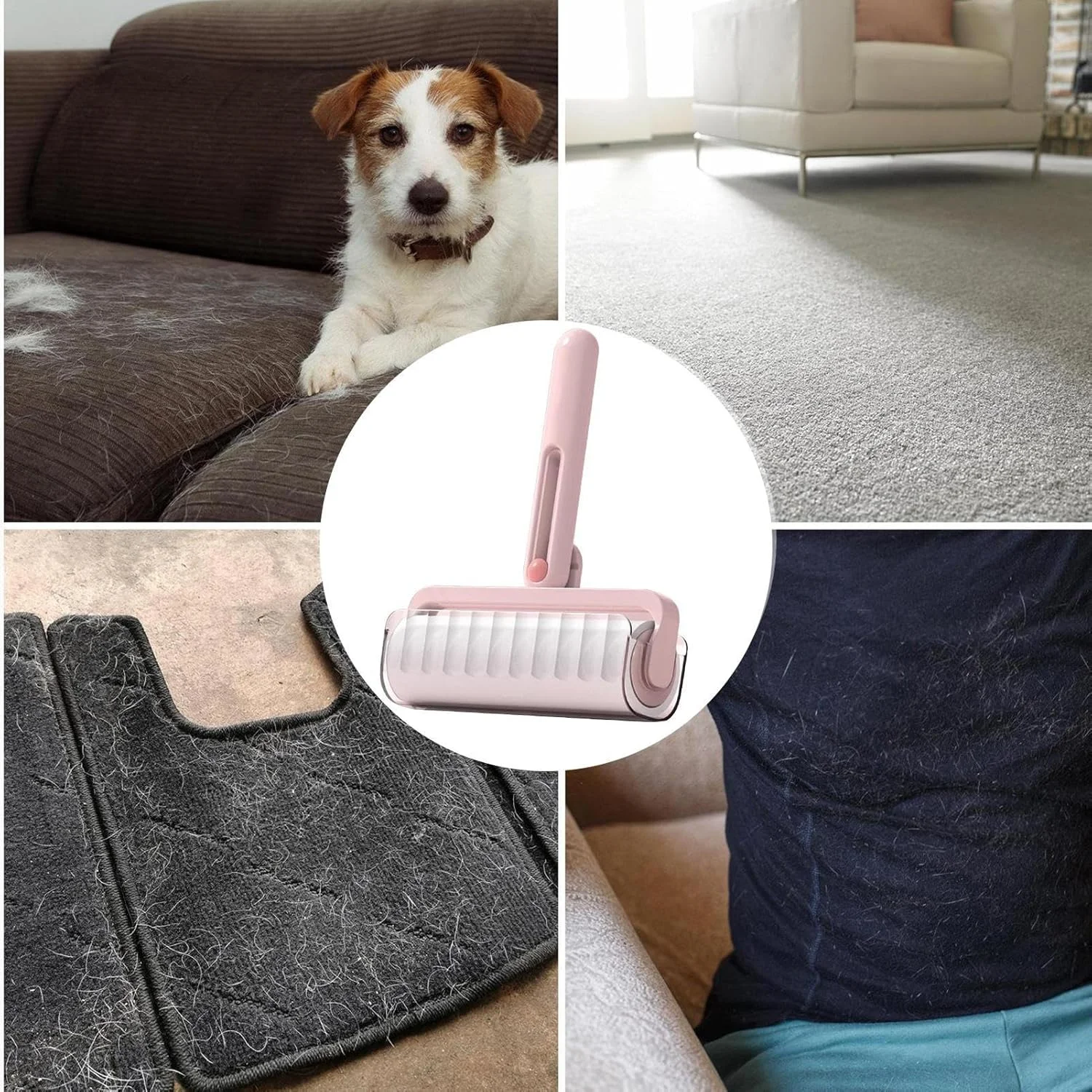 غلتک پرزگیر چسبناک | غلتک چسبی موی سگ برای مبل | لوازم نظافت قابل حمل برای کمد لباس پارچه ای، کلاه، کفش، فضای داخلی خودرو، خانه، دفتر، مسافرت، لباسشویی، روکش مبلمان غلتک پرزگیر چسبناک | غلتک چسبی موی سگ برای مبل | لوازم نظافت قابل حمل برای کمد لباس پارچه ای، کلاه، کفش، فضای داخلی خودرو، خانه، دفتر، مسافرت، لباسشویی، روکش مبلمان