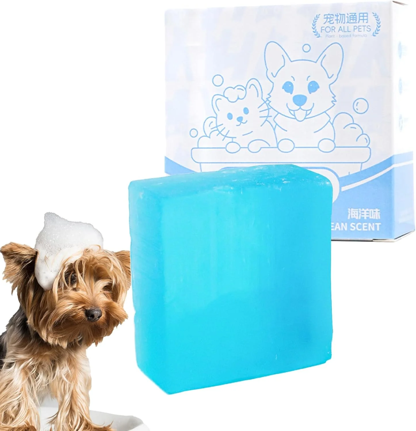 شامپو بار برای گربه | تسکین دهنده پوست حساس | صابون نظافت سگ - برای نژادهای کوچک، متوسط و بزرگ، بچه گربه، توله سگ، حمام، مسافرت، خانه، باغ، پناهگاه شامپو بار برای گربه | تسکین دهنده پوست حساس | صابون نظافت سگ - برای نژادهای کوچک، متوسط و بزرگ، بچه گربه، توله سگ، حمام، مسافرت، خانه، باغ، پناهگاه