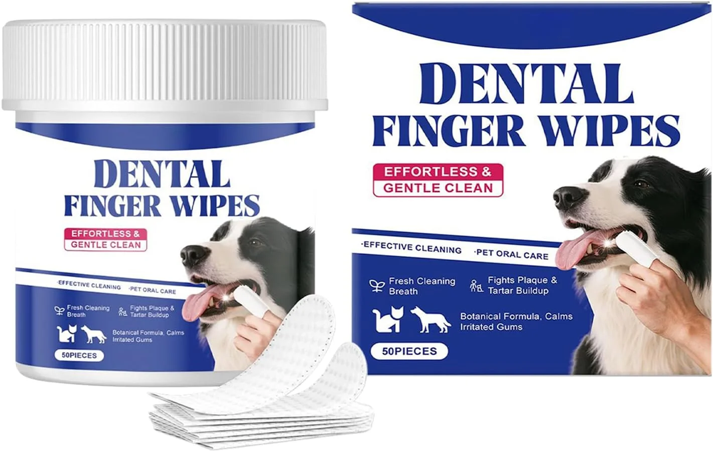 دستمال مرطوب تمیز کننده دندان سگ، 50 عددی، نظافت ملایم و سالم | خوشبو کننده دهان بچه گربه، تمیز کننده دندان | برای بهداشت و نظافت روزانه سگ و توله سگ، مسافرت و استفاده در منزل دستمال مرطوب تمیز کننده دندان سگ، 50 عددی، نظافت ملایم و سالم | خوشبو کننده دهان بچه گربه، تمیز کننده دندان | برای بهداشت و نظافت روزانه سگ و توله سگ، مسافرت و استفاده در منزل