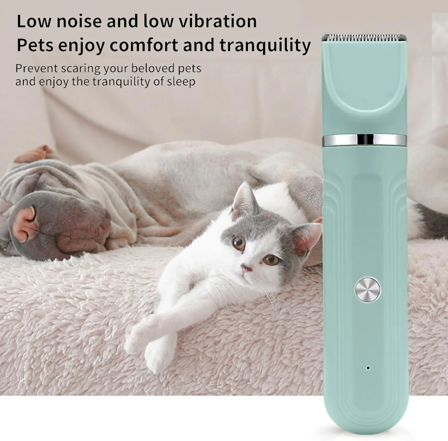 ست پیرایش حیوانات خانگی، ماشین اصلاح 4 در 1 - قیچی و ابزار برقی قابل تنظیم برای حمام توله سگ و گربه در محیط داخلی ست پیرایش حیوانات خانگی، ماشین اصلاح 4 در 1 - قیچی و ابزار برقی قابل تنظیم برای حمام توله سگ و گربه در محیط داخلی