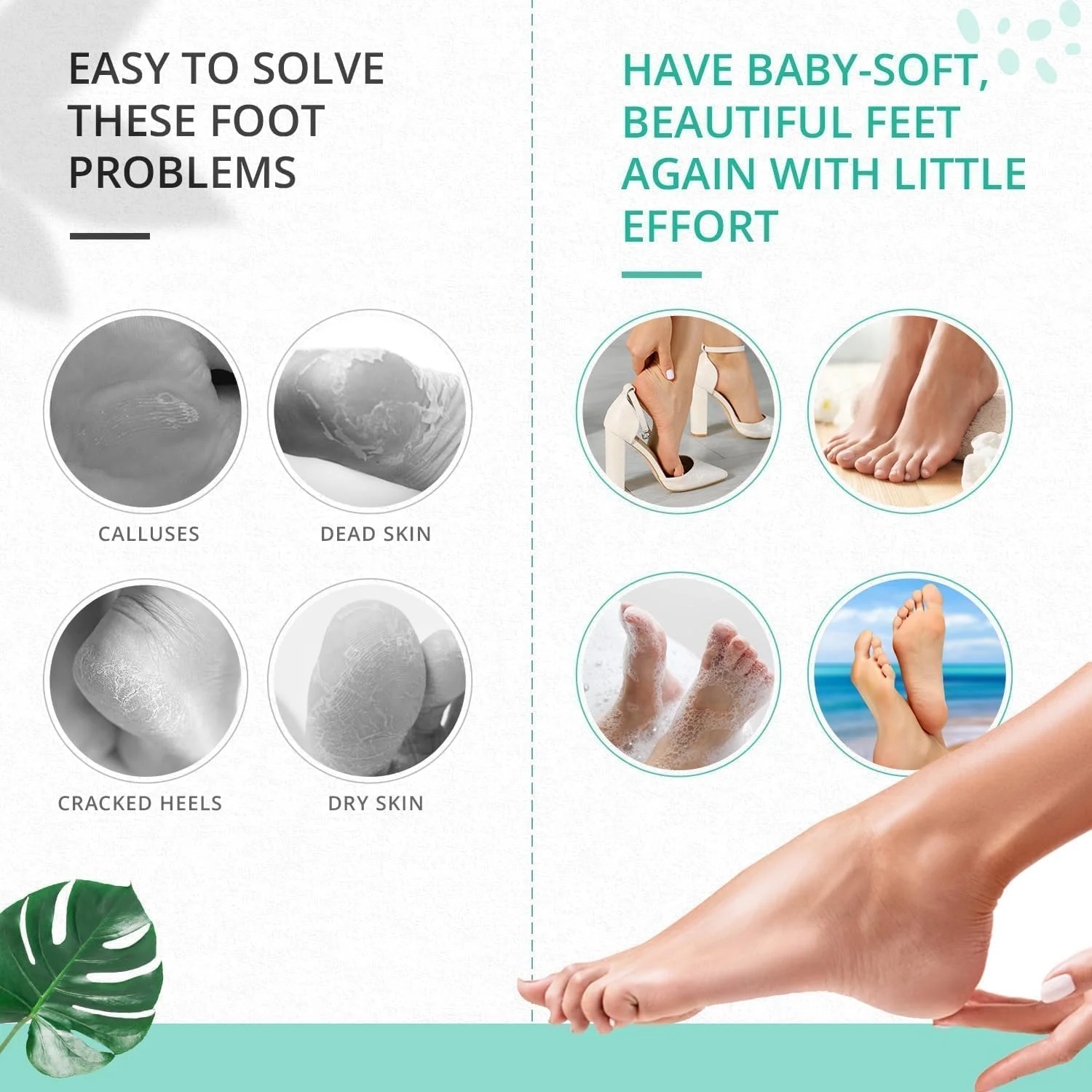 2 عدد سوهان پا، سوهان دو طرفه حرفه ای از بین برنده پینه پا ابزار اسکراب پا ابزار رنده پا با دسته برای داشتن پاهایی صاف 2 عدد سوهان پا، سوهان دو طرفه حرفه ای از بین برنده پینه پا ابزار اسکراب پا ابزار رنده پا با دسته برای داشتن پاهایی صاف