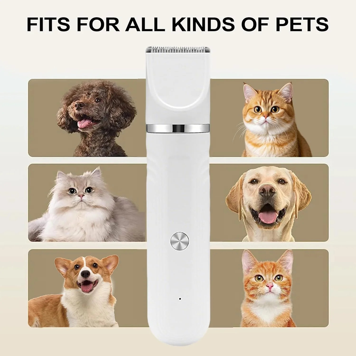 ست پیرایش سگ در خانه | ماشین اصلاح سگ 4 در 1 برای پیرایش - قیچی قابل تنظیم ابزار قیچی شارژی برای حمام داخلی خانه گربه ها ست پیرایش سگ در خانه | ماشین اصلاح سگ 4 در 1 برای پیرایش - قیچی قابل تنظیم ابزار قیچی شارژی برای حمام داخلی خانه گربه ها