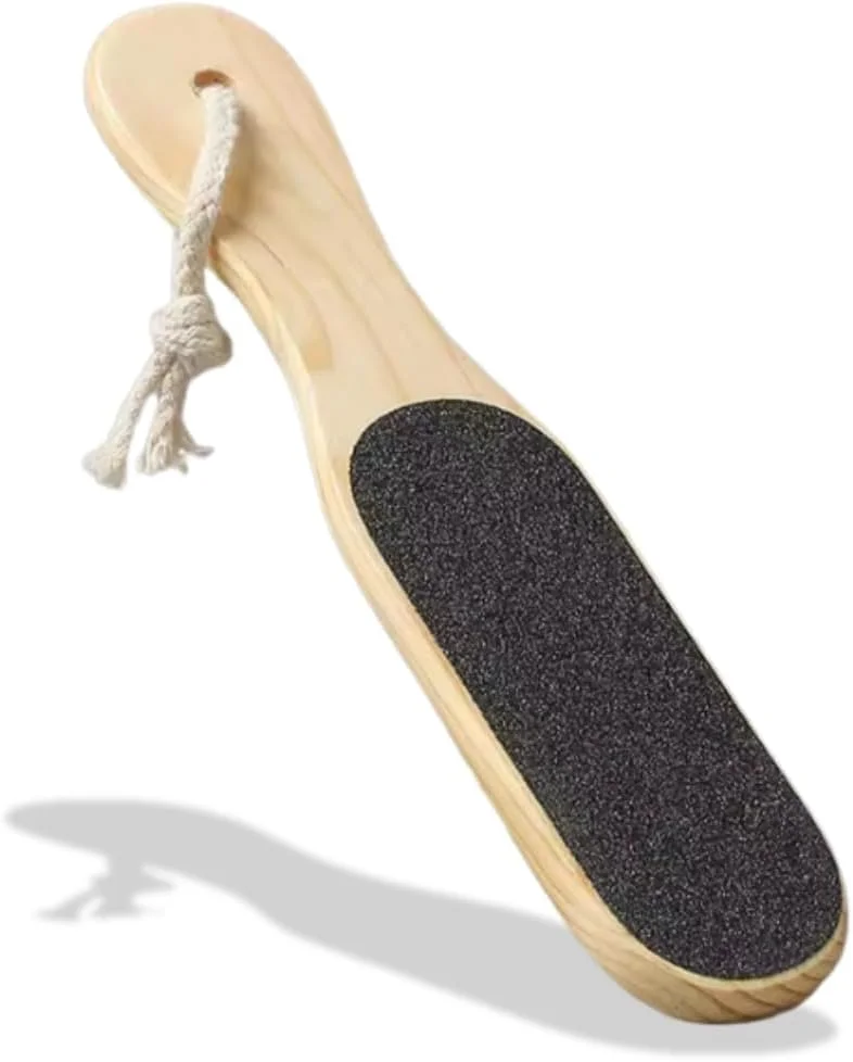 PARENCE. - رنده چوبی پا - سوهان پا برای از بین بردن پینه و پوست مرده - رنده دو طرفه لایه بردار 29 x 5.5 سانتی متر با طناب آویز - لوازم جانبی پدیکور برای خانه
