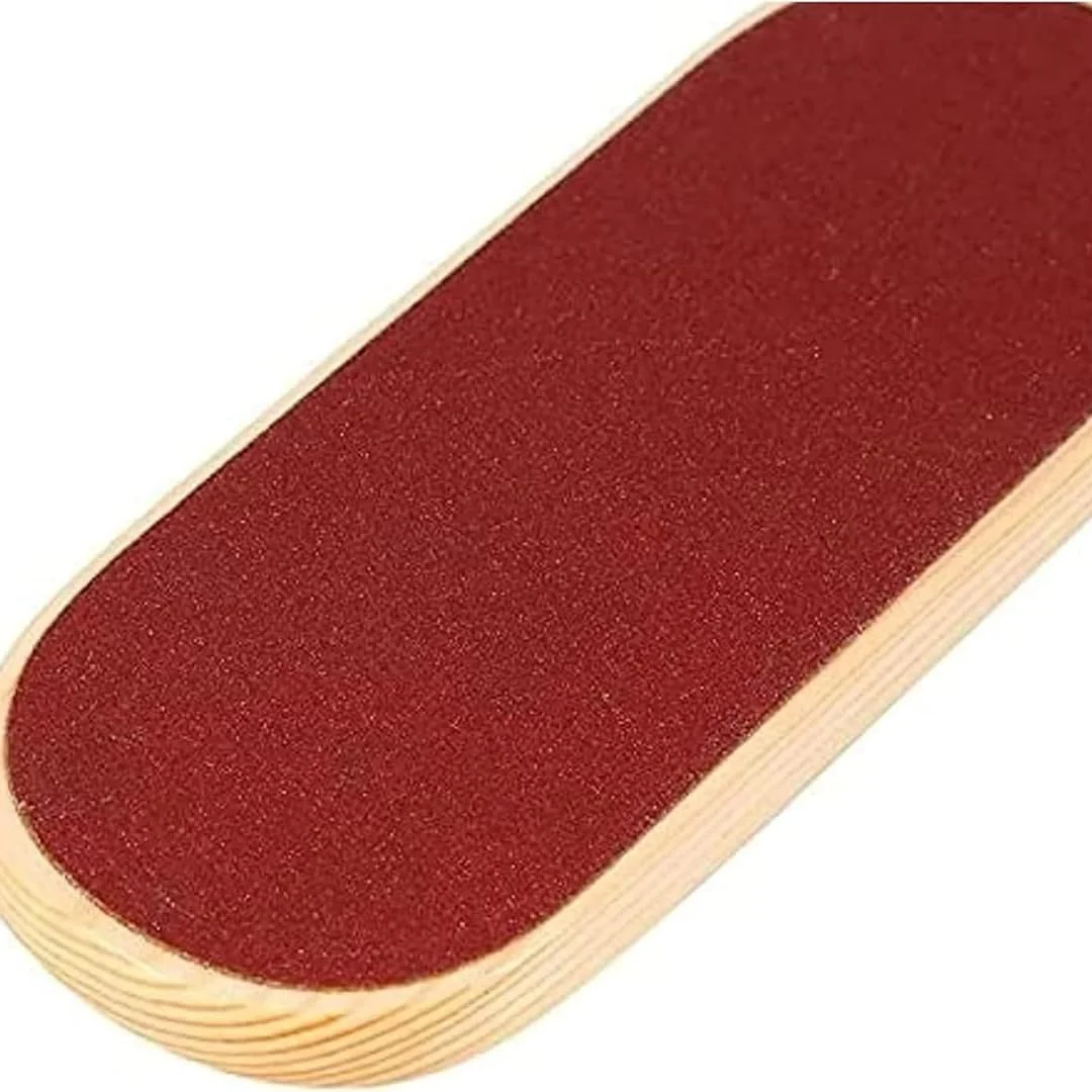 PARENCE. - رنده چوبی پا - سوهان پا برای از بین بردن پینه و پوست مرده - رنده دو طرفه لایه بردار 29 x 5.5 سانتی متر با طناب آویز - لوازم جانبی پدیکور برای خانه