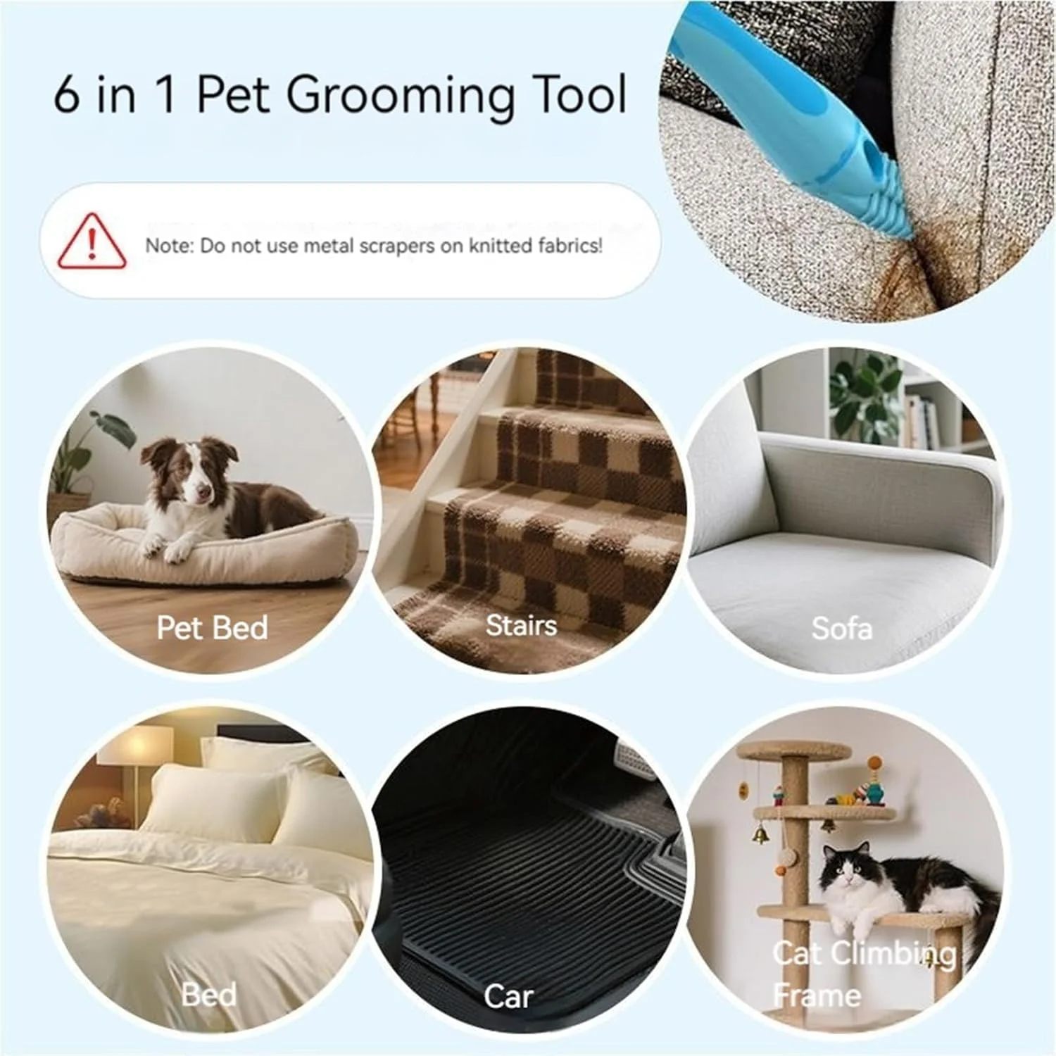 از بین برنده موی گربه - برس پرزگیر چند منظوره | پاک کننده خراشنده قابل استفاده مجدد برای مبل، لباس، فرش، کاناپه، صندلی ماشین و رختخواب سگ و گربه از بین برنده موی گربه - برس پرزگیر چند منظوره | پاک کننده خراشنده قابل استفاده مجدد برای مبل، لباس، فرش، کاناپه، صندلی ماشین و رختخواب سگ و گربه