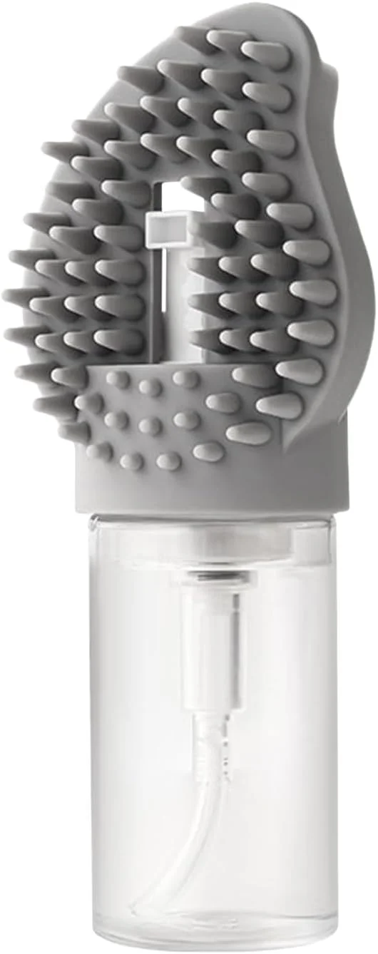 برس حمام سگ | ابزار حمام حیوانات خانگی با پخش کننده صابون، شانه ماساژ توله سگ، برای نظافت، حمام کردن و ریزش مو سگ و گربه