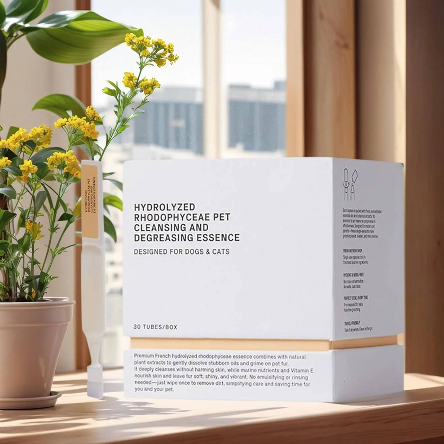 شامپو گربه - شامپو مراقبت از پوست و موی توله سگ برای پوست های خارش دار - لوازم حمام و نظافت گربه برای آپارتمان، مسافرت، بیمارستان، خوابگاه، فروشگاه و فضای باز