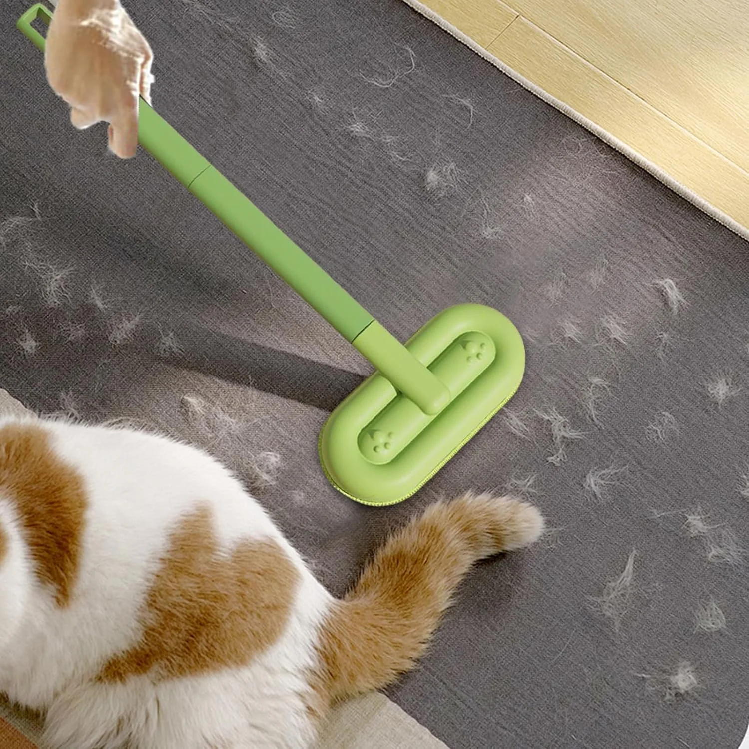 ابزار حذف موی حیوانات خانگی - پاک کننده موی حیوانات خانگی سگ و گربه - برس پرزگیر دسته بلند لوازم نظافت برای پارچه، کف، مبل، تخت، فرش، آپارتمان، تشک، شستشوی مبلمان ابزار حذف موی حیوانات خانگی - پاک کننده موی حیوانات خانگی سگ و گربه - برس پرزگیر دسته بلند لوازم نظافت برای پارچه، کف، مبل، تخت، فرش، آپارتمان، تشک، شستشوی مبلمان