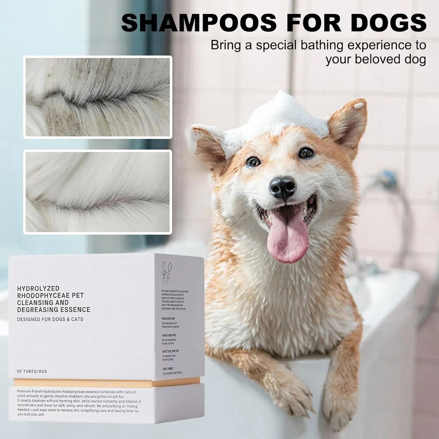 شامپو حیوانات خانگی | لوازم شستشوی بدن، شامپو بچه گربه | مراقبت از سلامت پوشش، لوازم حمام و نظافت گربه برای آپارتمان، مسافرت، بیمارستان، خوابگاه، فروشگاه، فضای باز